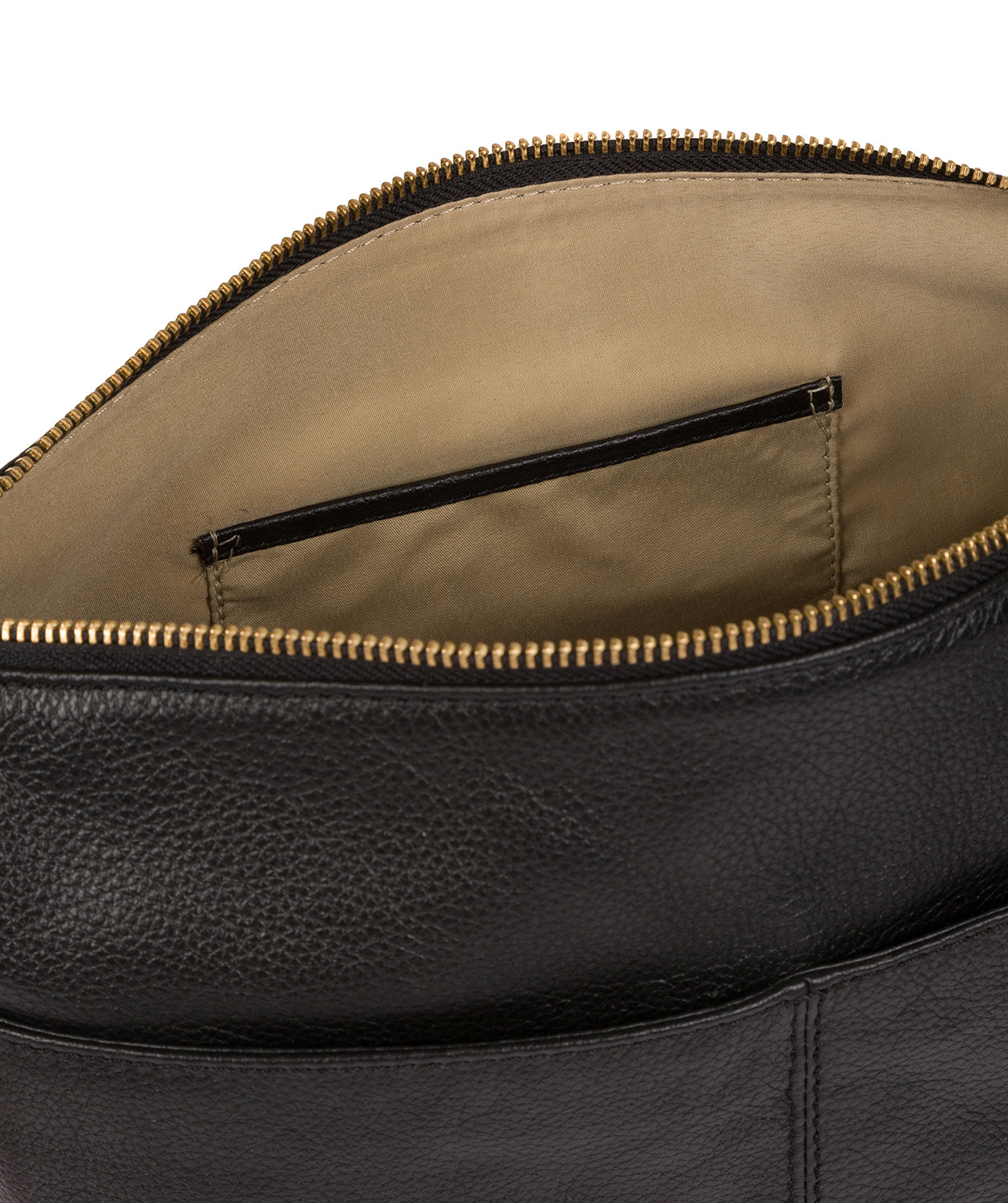 'Olivia' Black Leather Shoulder Bag image 5