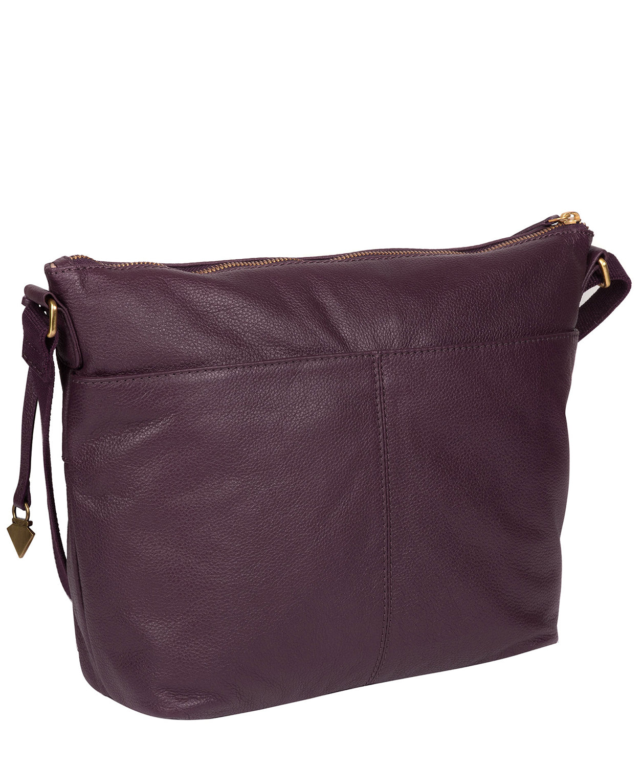 'Olivia' Fig Leather Shoulder Bag image 5