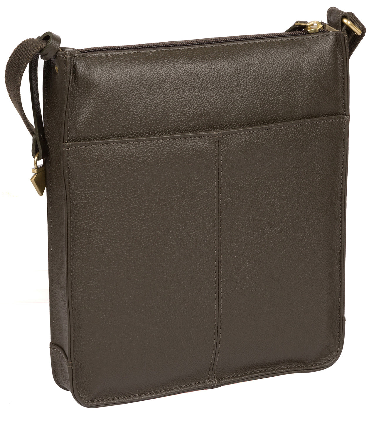 'Sarah' Olive Leather Cross Body Bag image 3