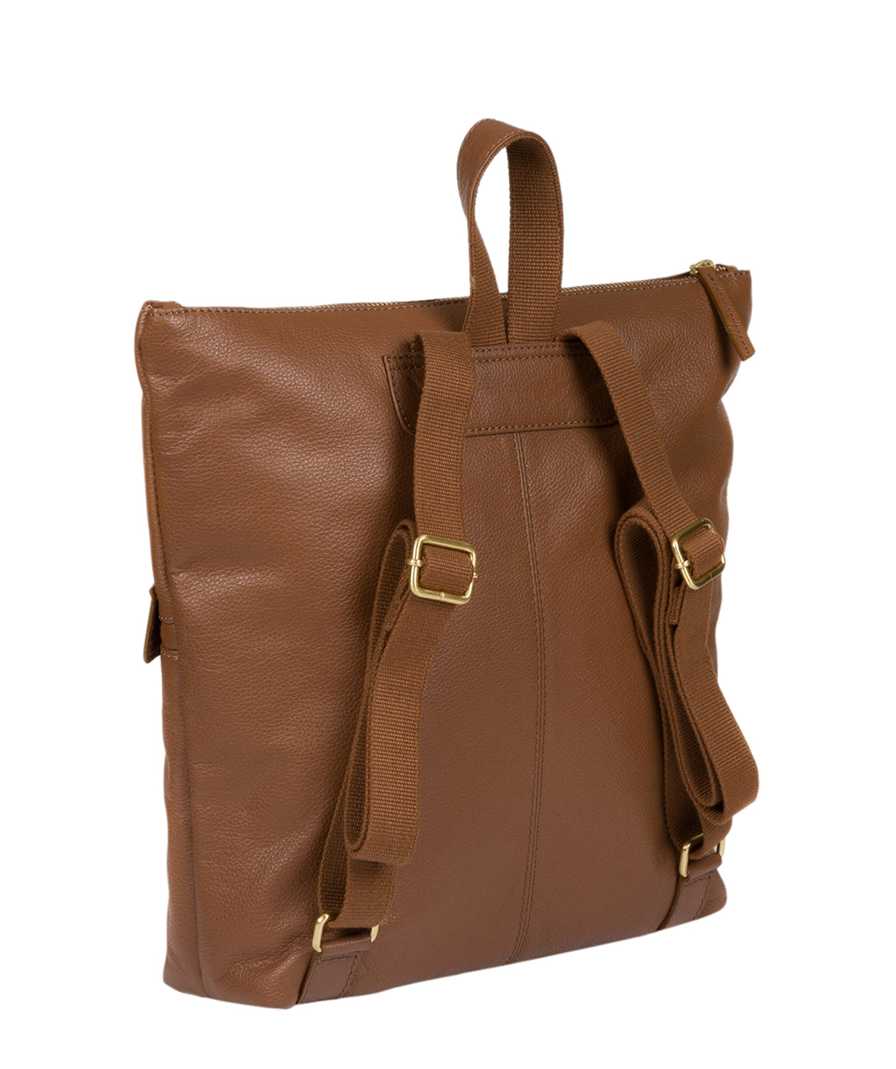 'Jada' Tan Leather Backpack
