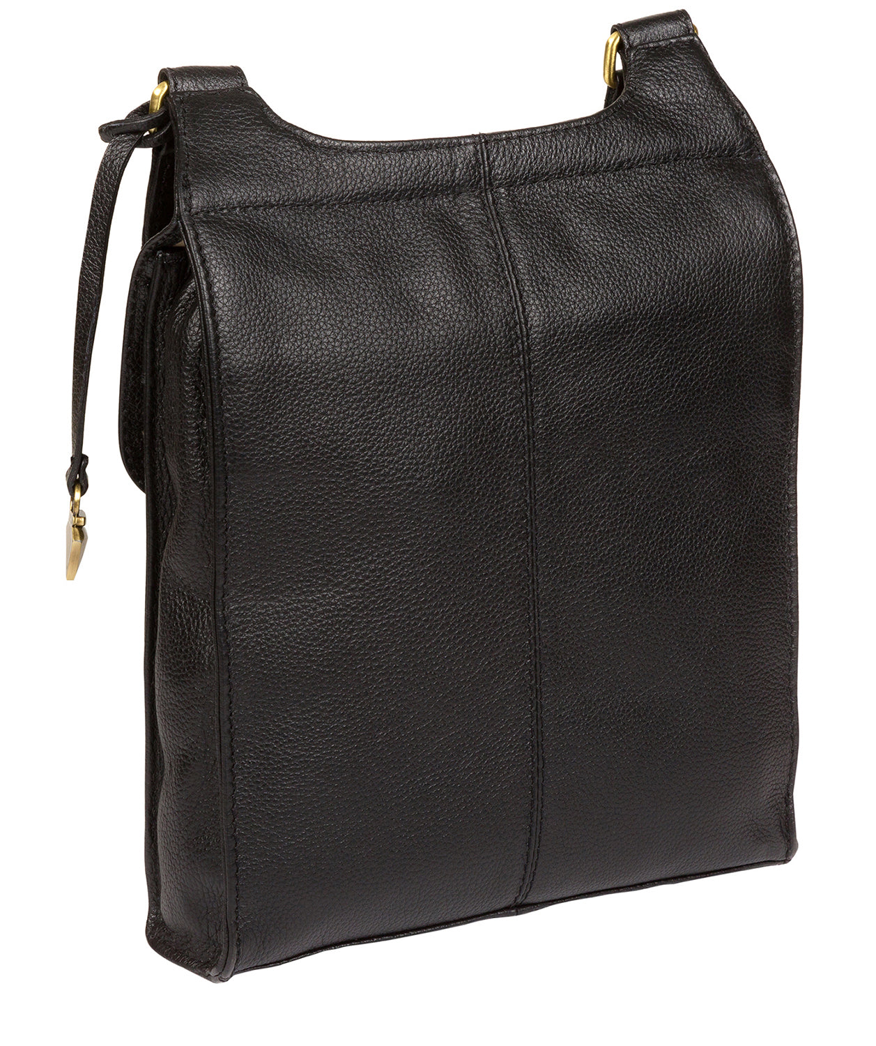 'Morgan' Black Leather Cross Body Bag image 5
