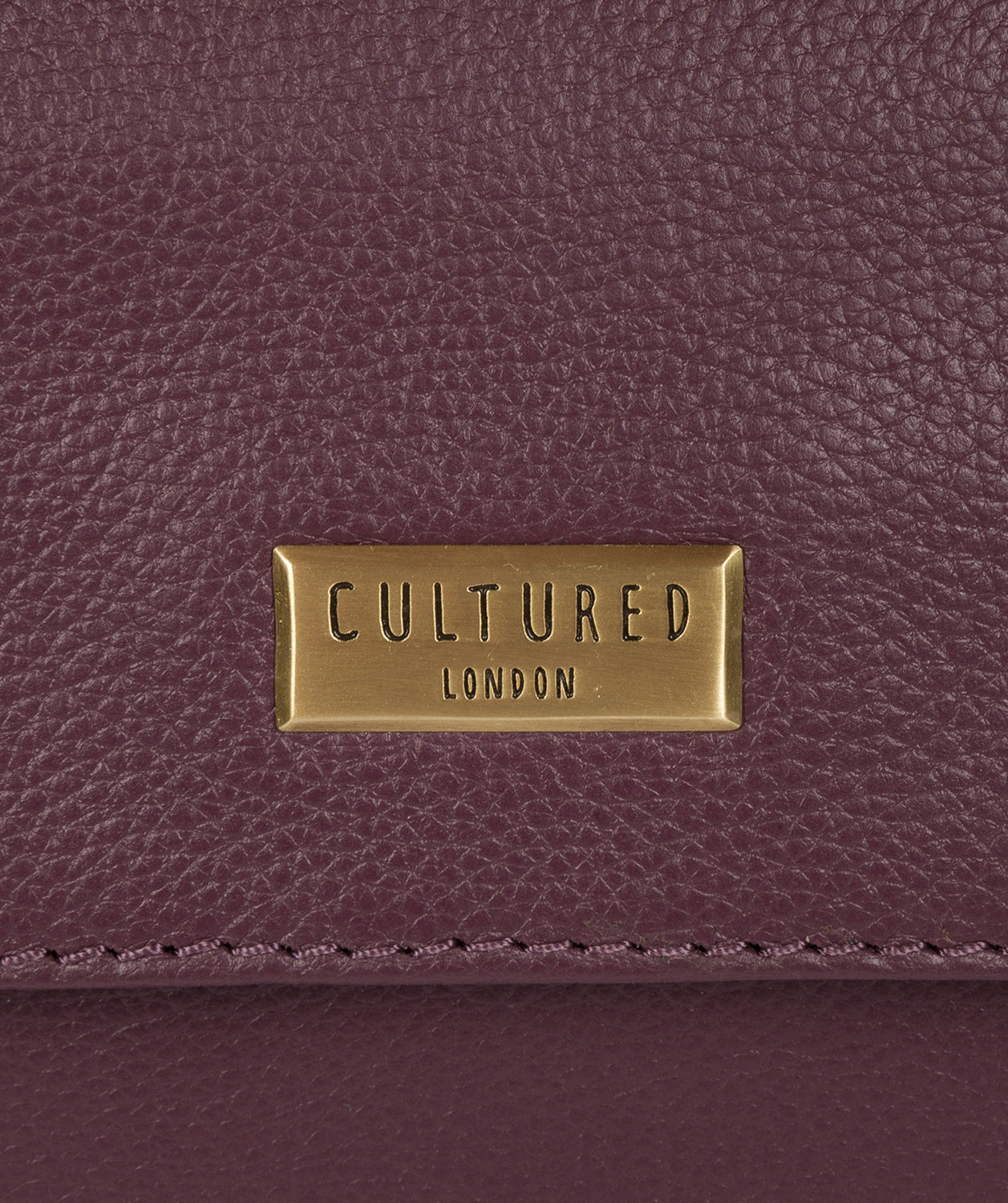 'Morgan' Fig Leather Cross Body Bag image 8