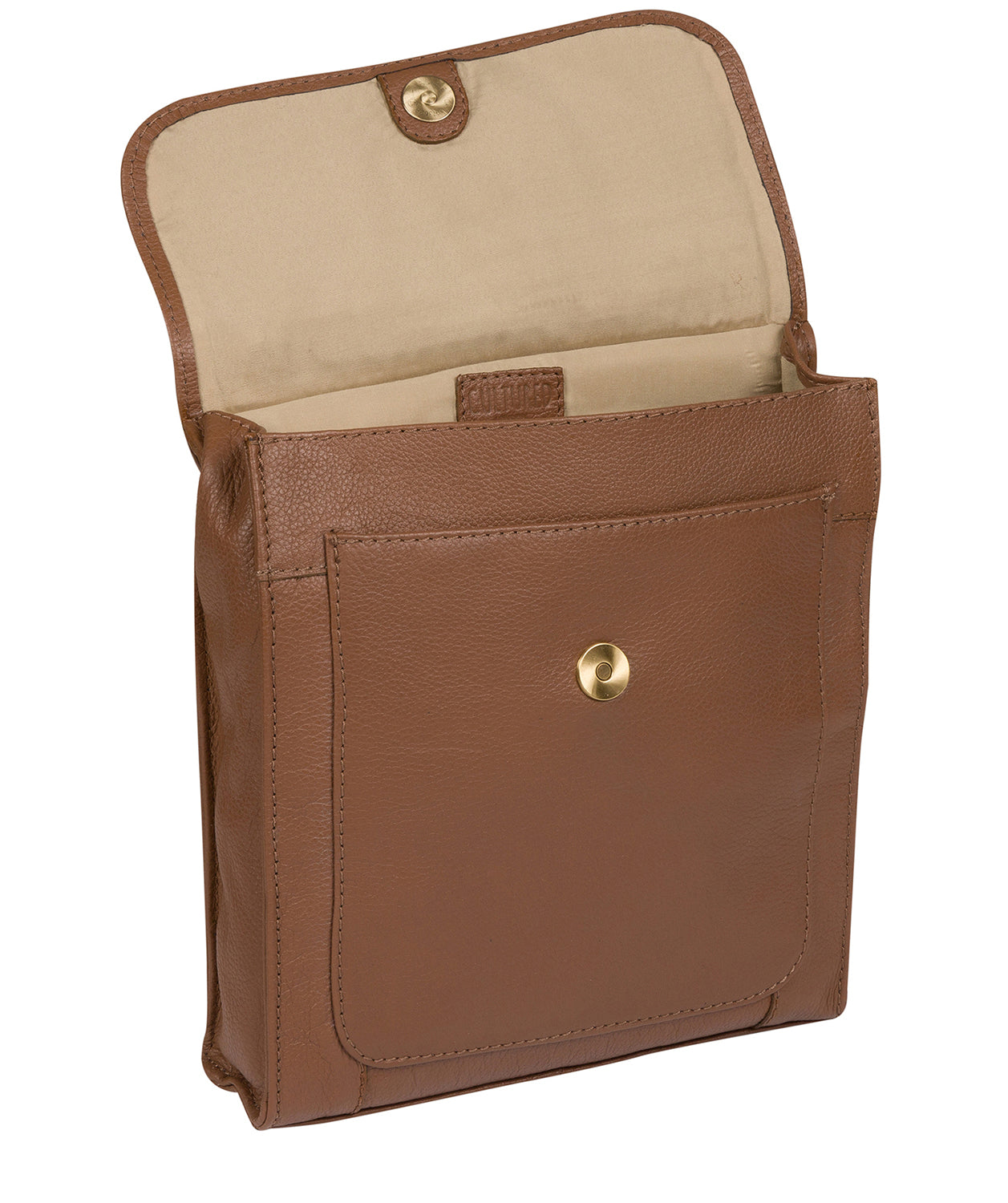 'Morgan' Tan Leather Cross Body Bag image 7