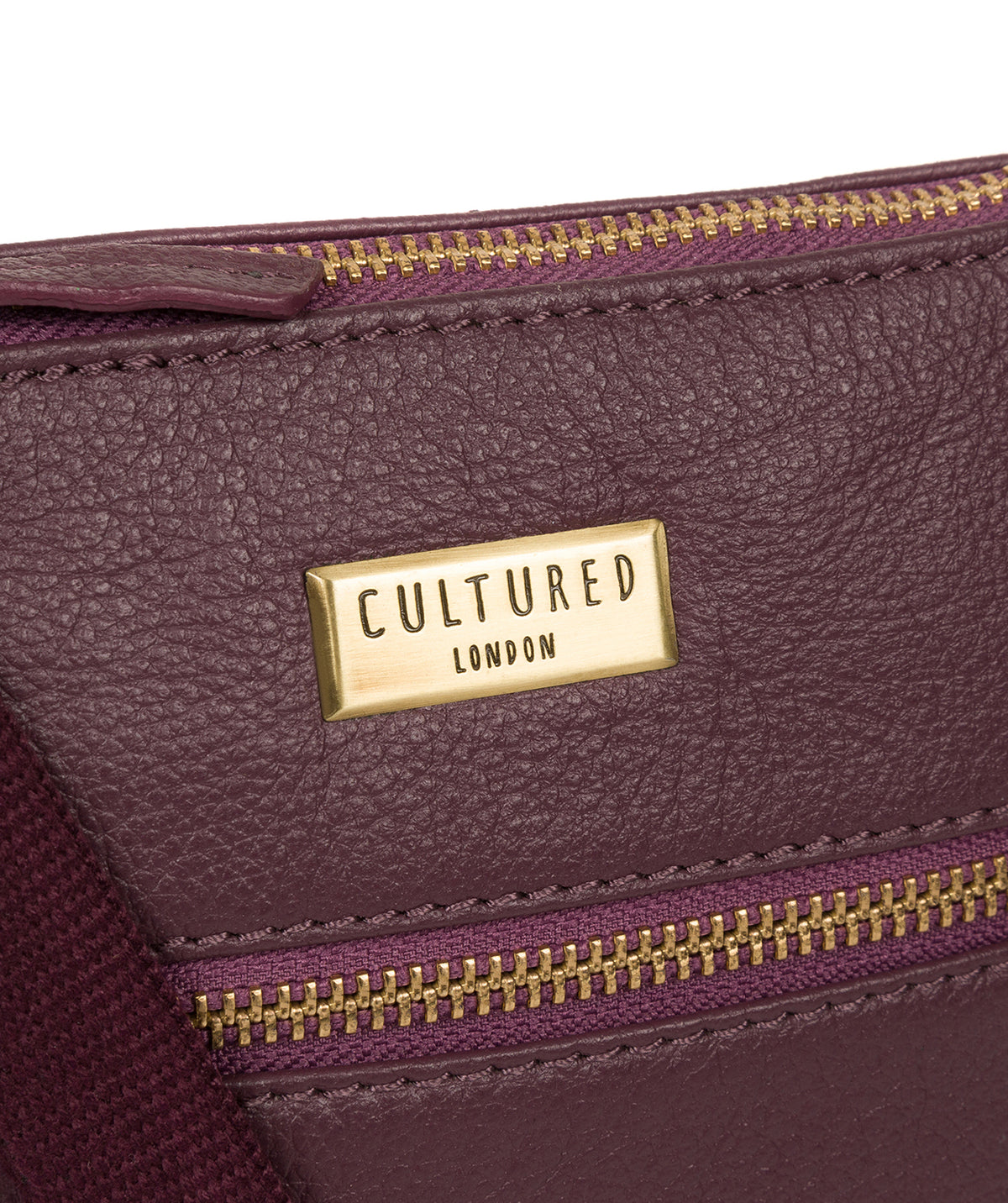 'Brooke' Fig Leather Cross Body Bag image 5