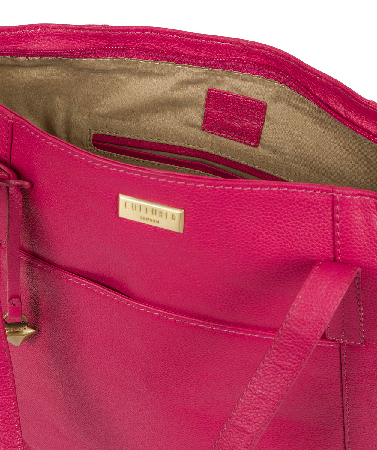 'Makayla' Cabaret Leather Tote Bag image 4