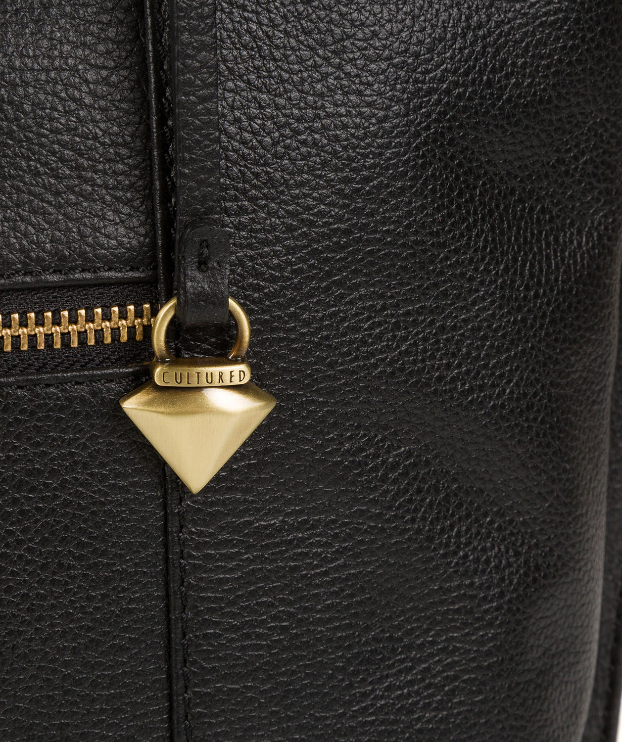 'Kimberly' Black Leather Tote Bag image 6
