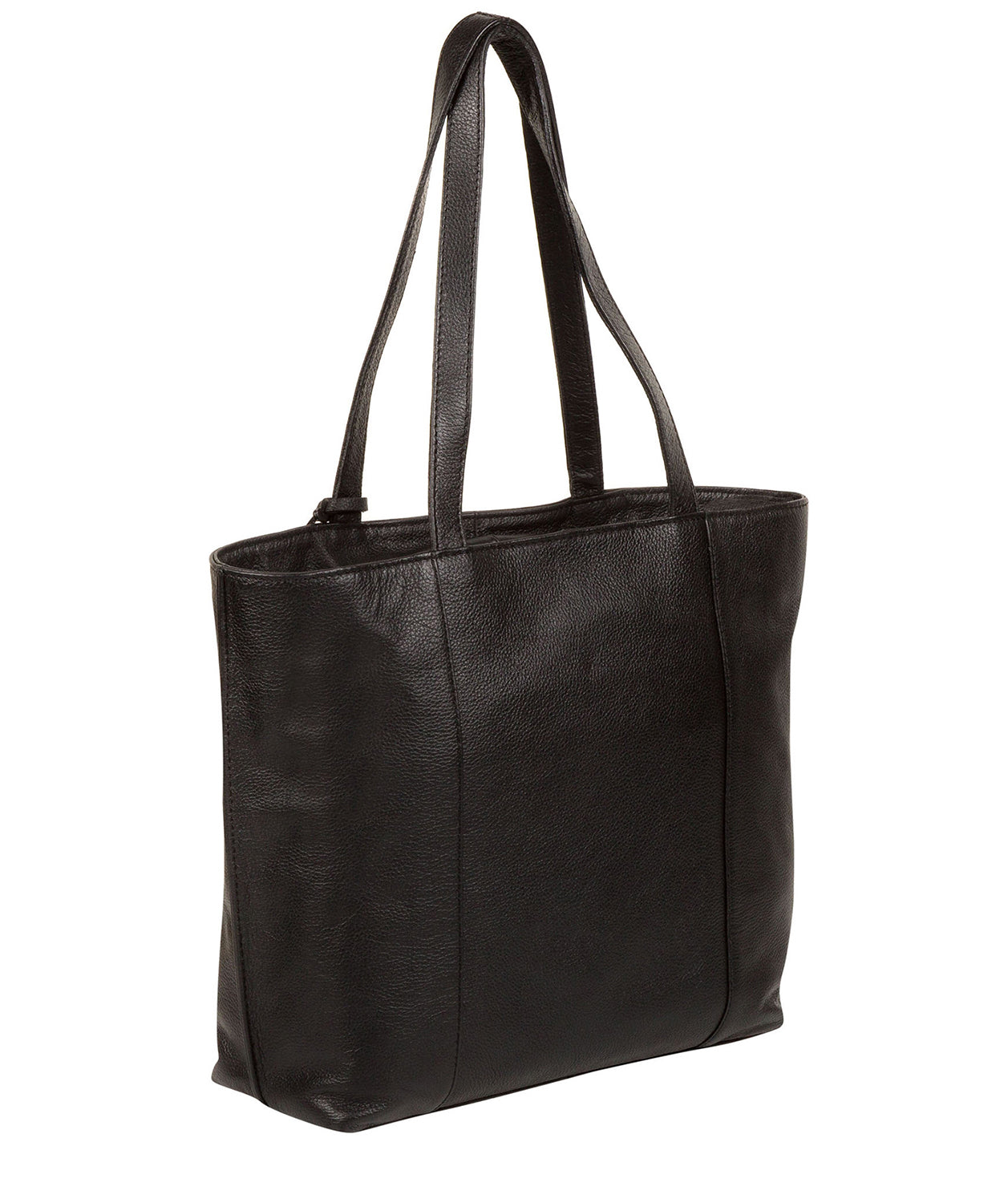 'Kimberly' Black Leather Tote Bag image 7