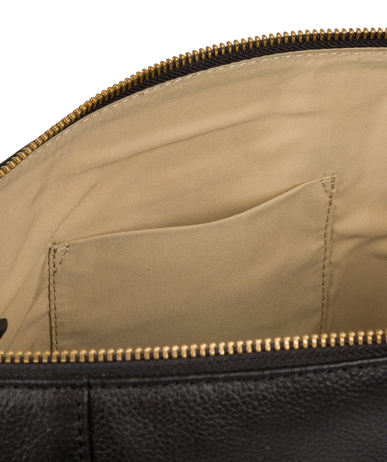 'Trinity' Black Leather Tote Bag image 5