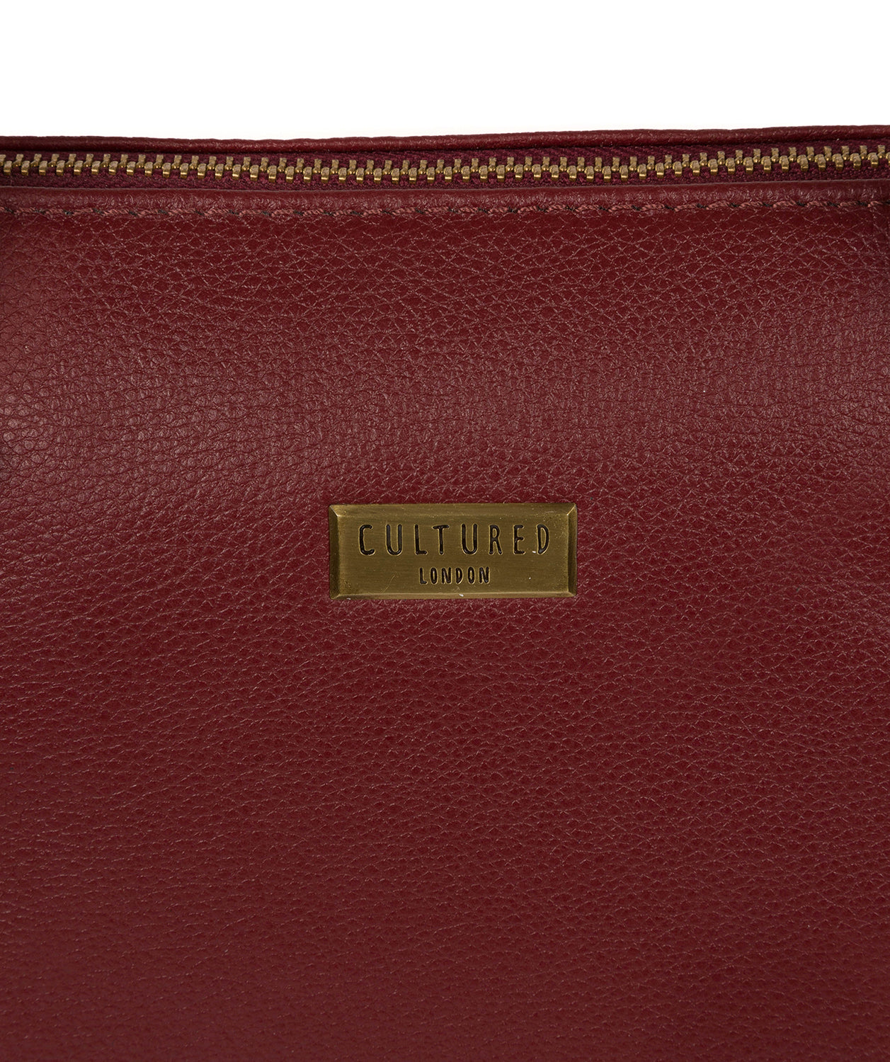 'Trinity' Ruby Red Leather Tote Bag image 6