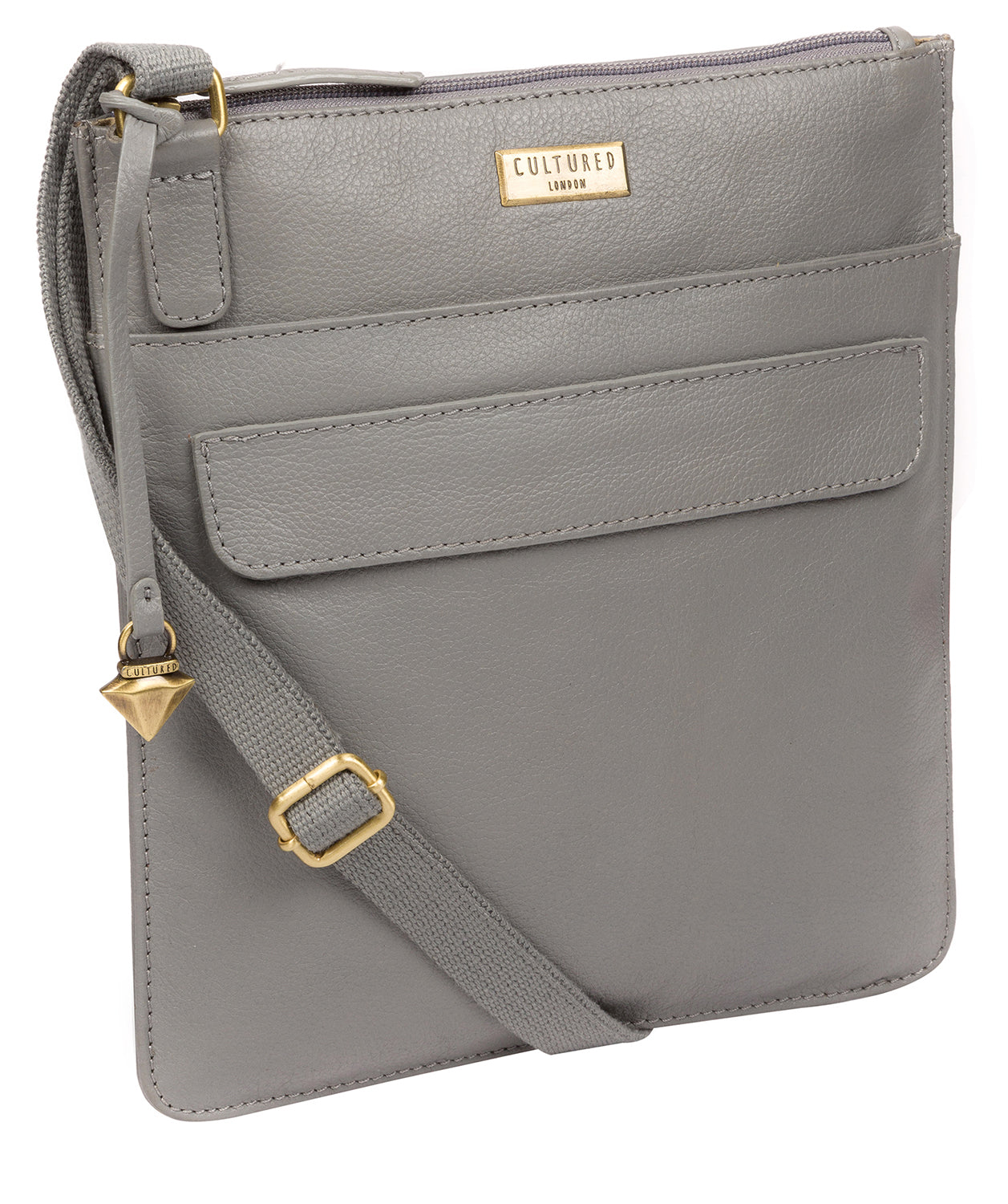 'Nevaeh' Silver Grey Cross Body Bag image 4