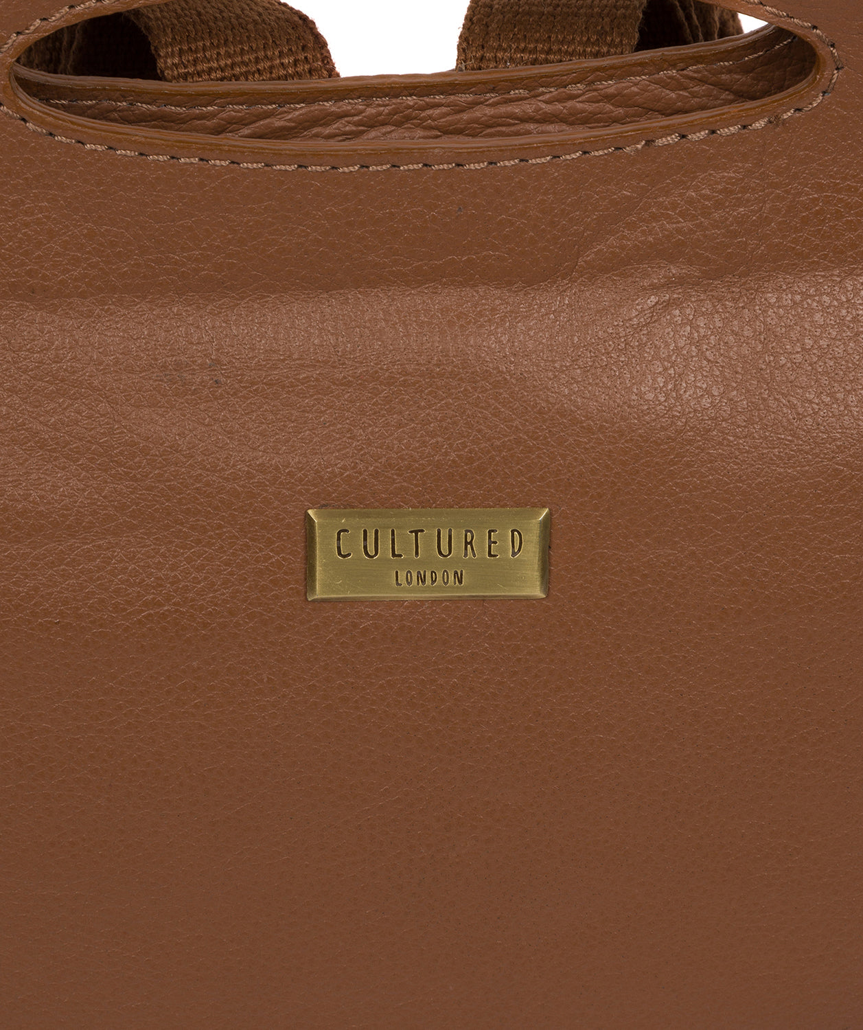'Priya' Tan Leather Backpack image 6