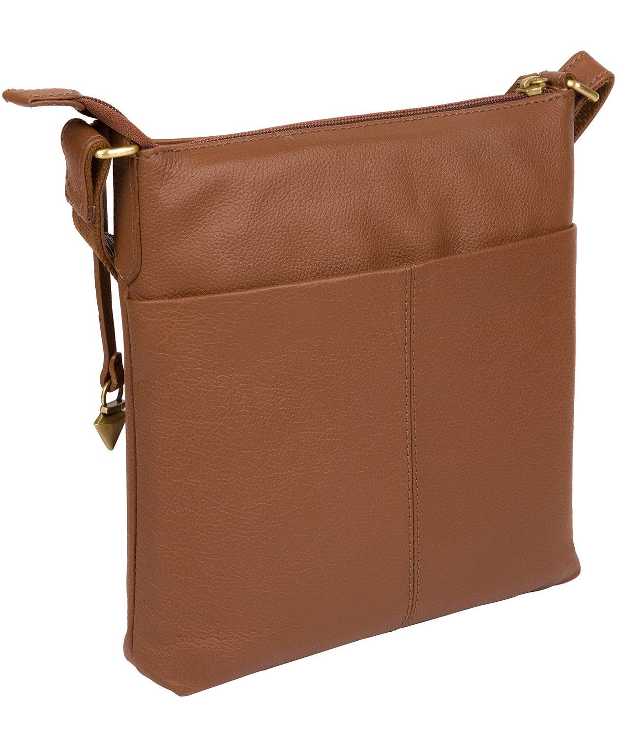 'Bronwyn' Tan Leather Cross Body Bag Pure Luxuries London