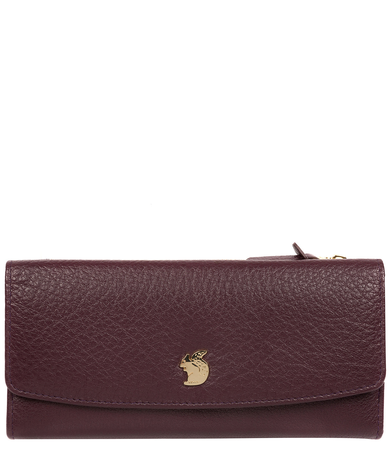 'Ollie' Plum Leather RFID Purse image 1