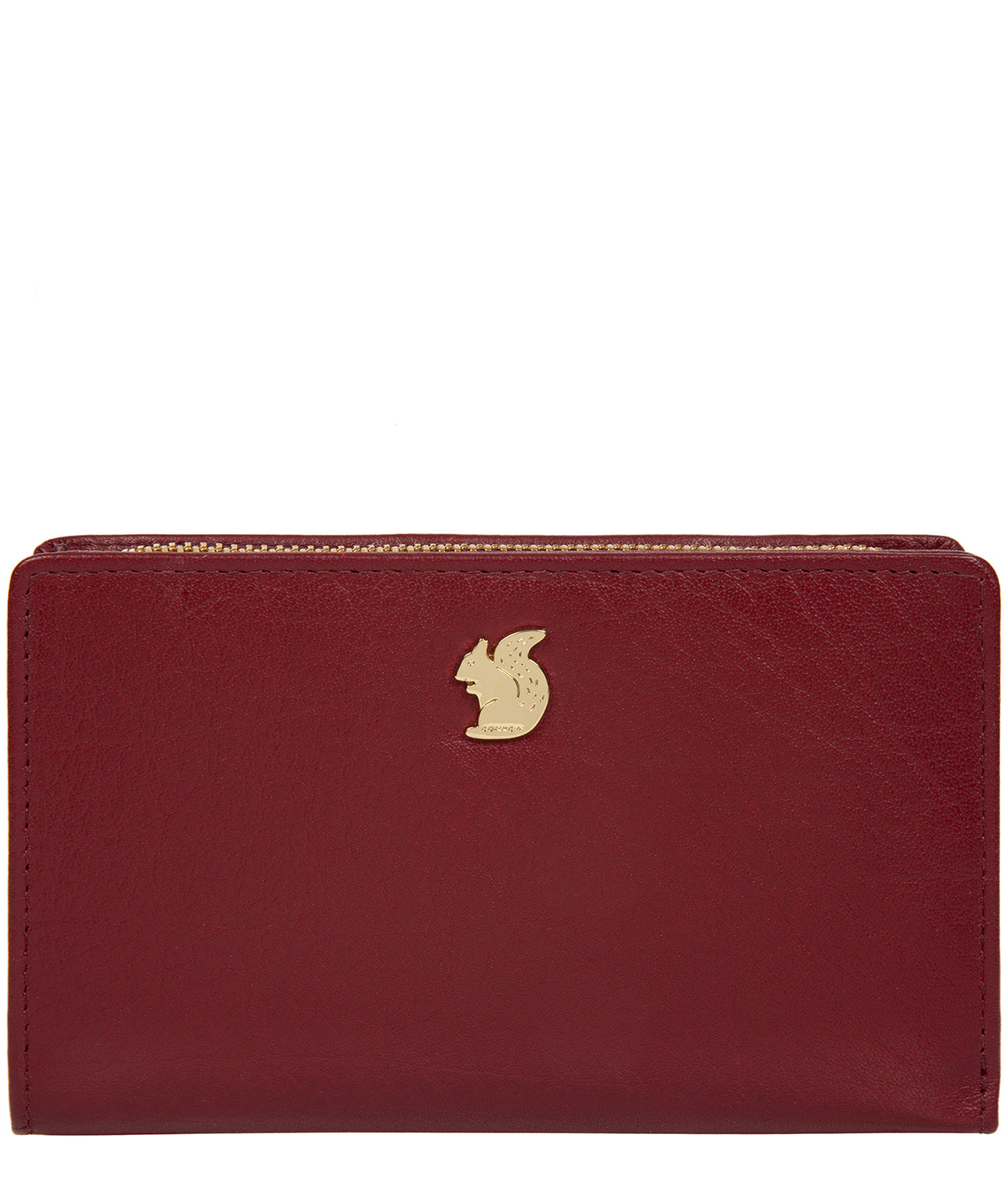 'Fran' Deep Red Leather RFID Purse image 1