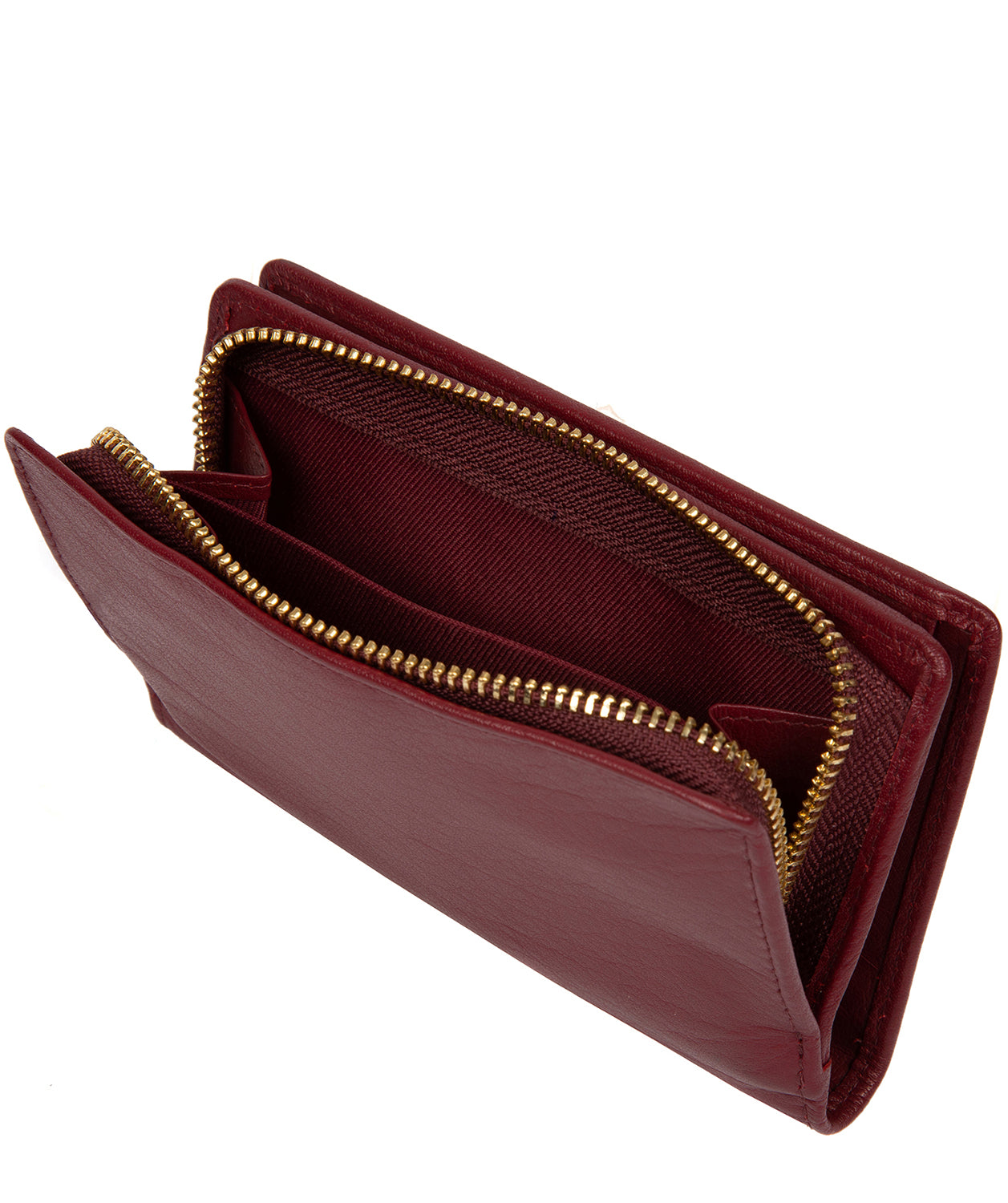 'Fran' Deep Red Leather RFID Purse image 3
