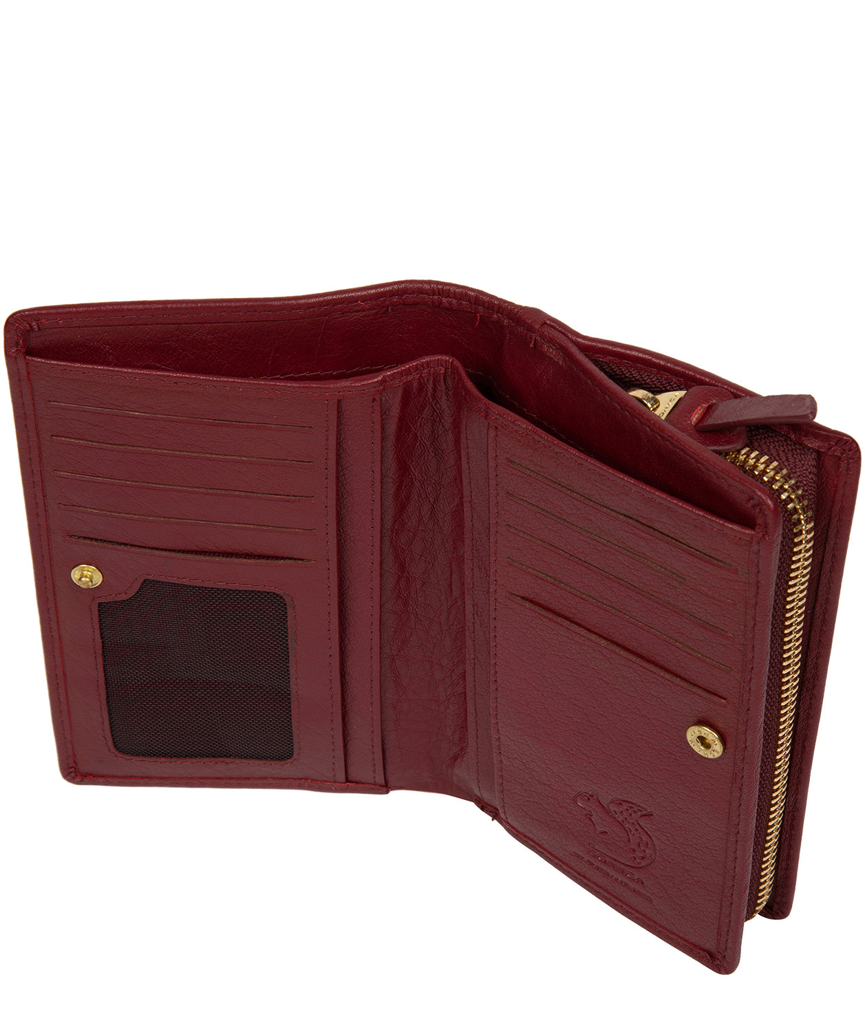 'Fran' Deep Red Leather RFID Purse image 4