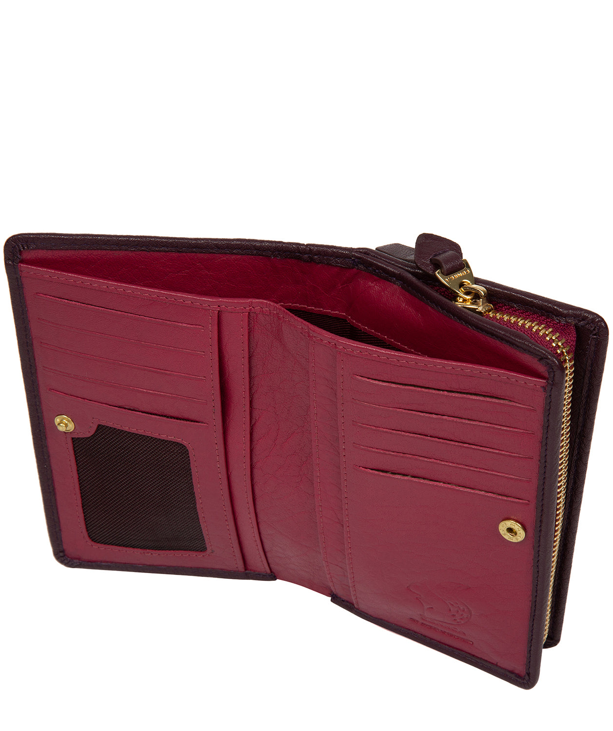 'Fran' Plum Leather RFID Purse image 4