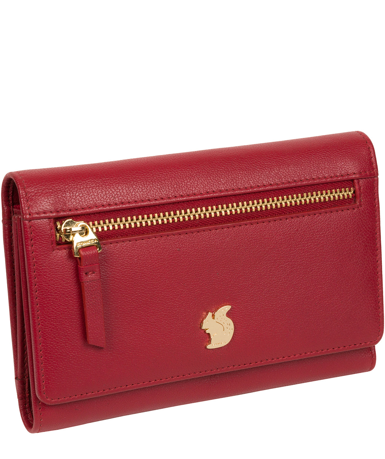 'Carey' Red Leather Purse Pure Luxuries London