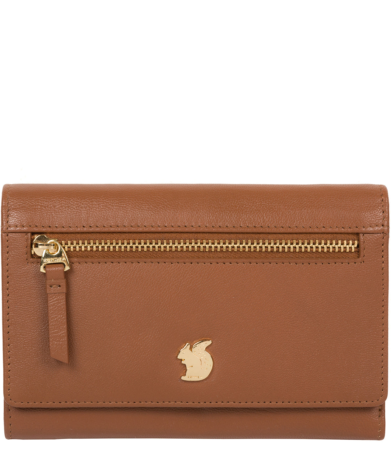 'Carey' Tan Leather Purse image 1