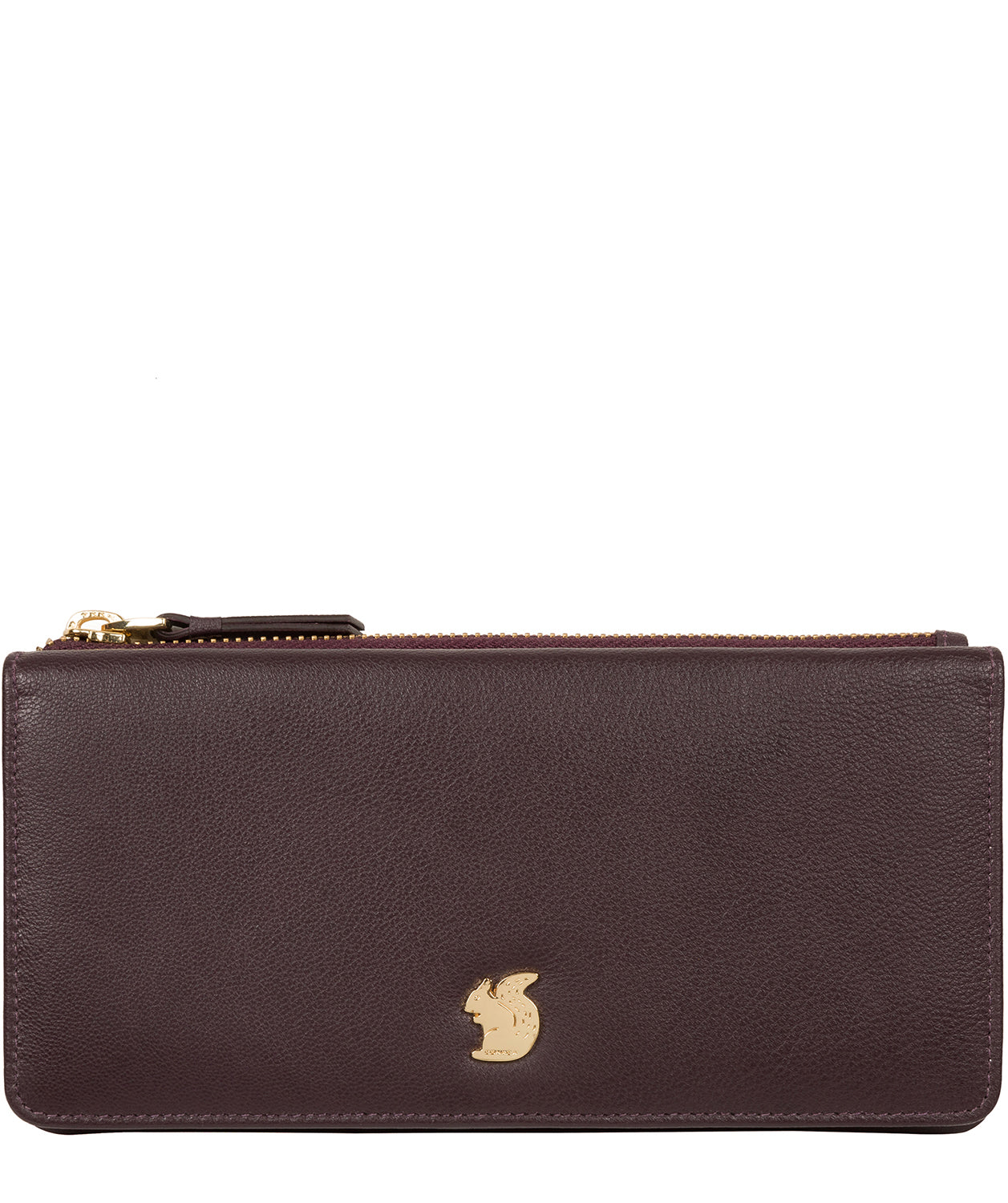 'Mavor' Plum Leather Purse image 1
