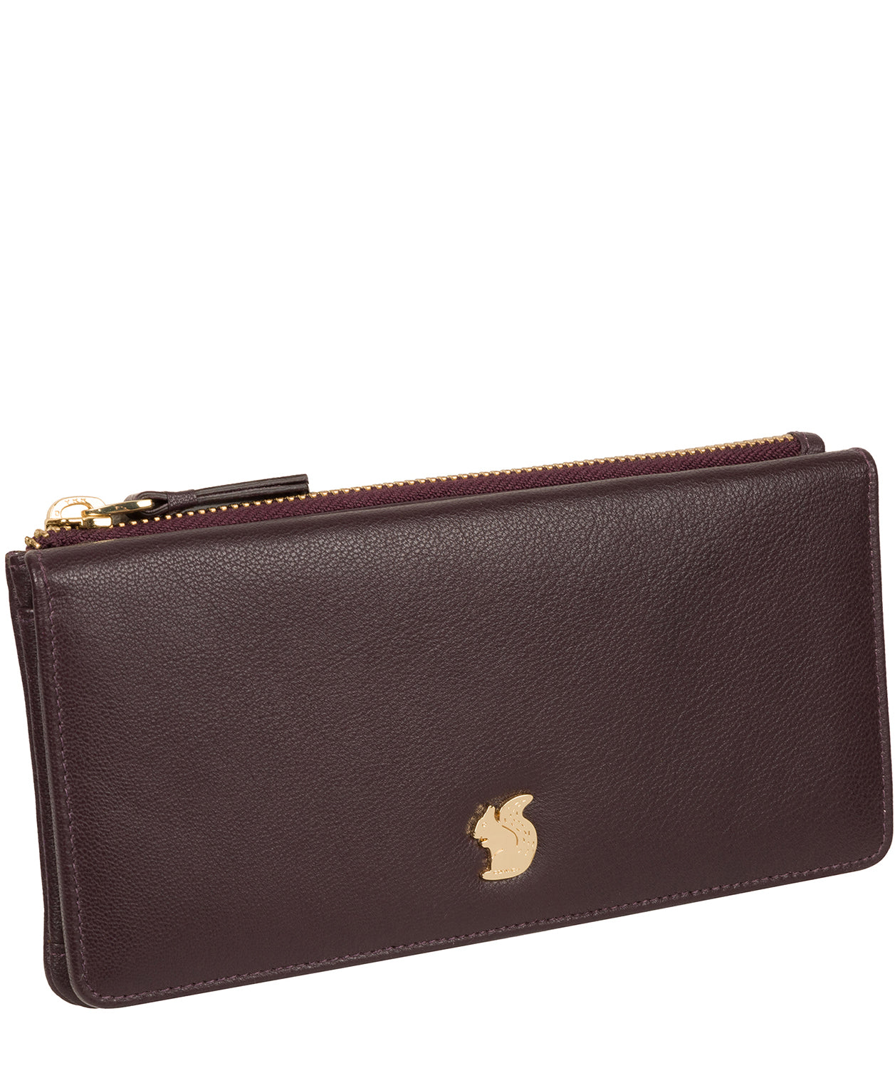 'Mavor' Plum Leather Purse image 3