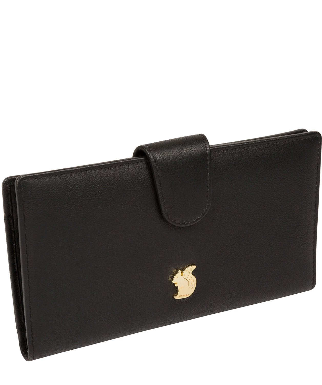 'Kaif' Black Leather Purse Pure Luxuries London