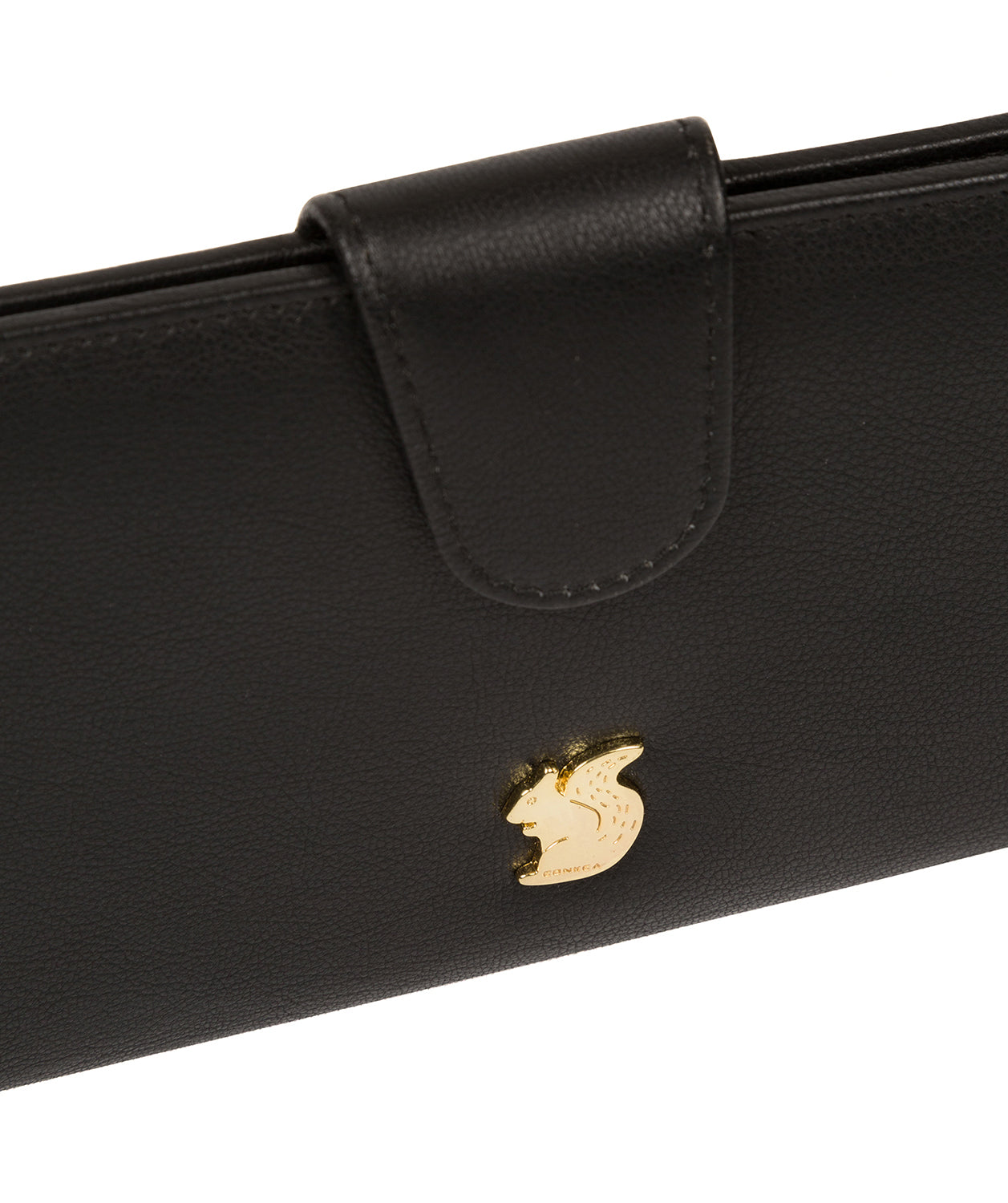 'Kaif' Black Leather Purse image 6