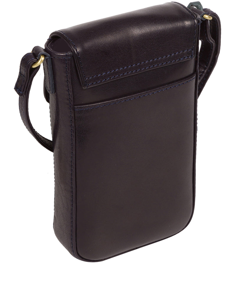 'Buzz' Navy Leather Small Cross Body Bag