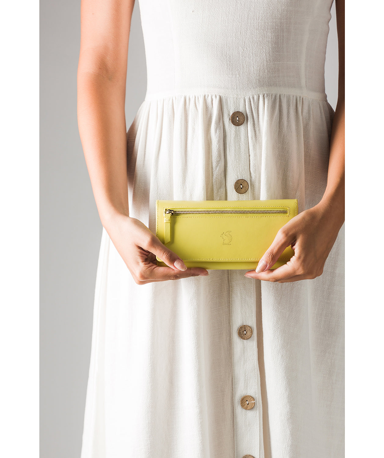 'Fenny' Lemon Leather Purse