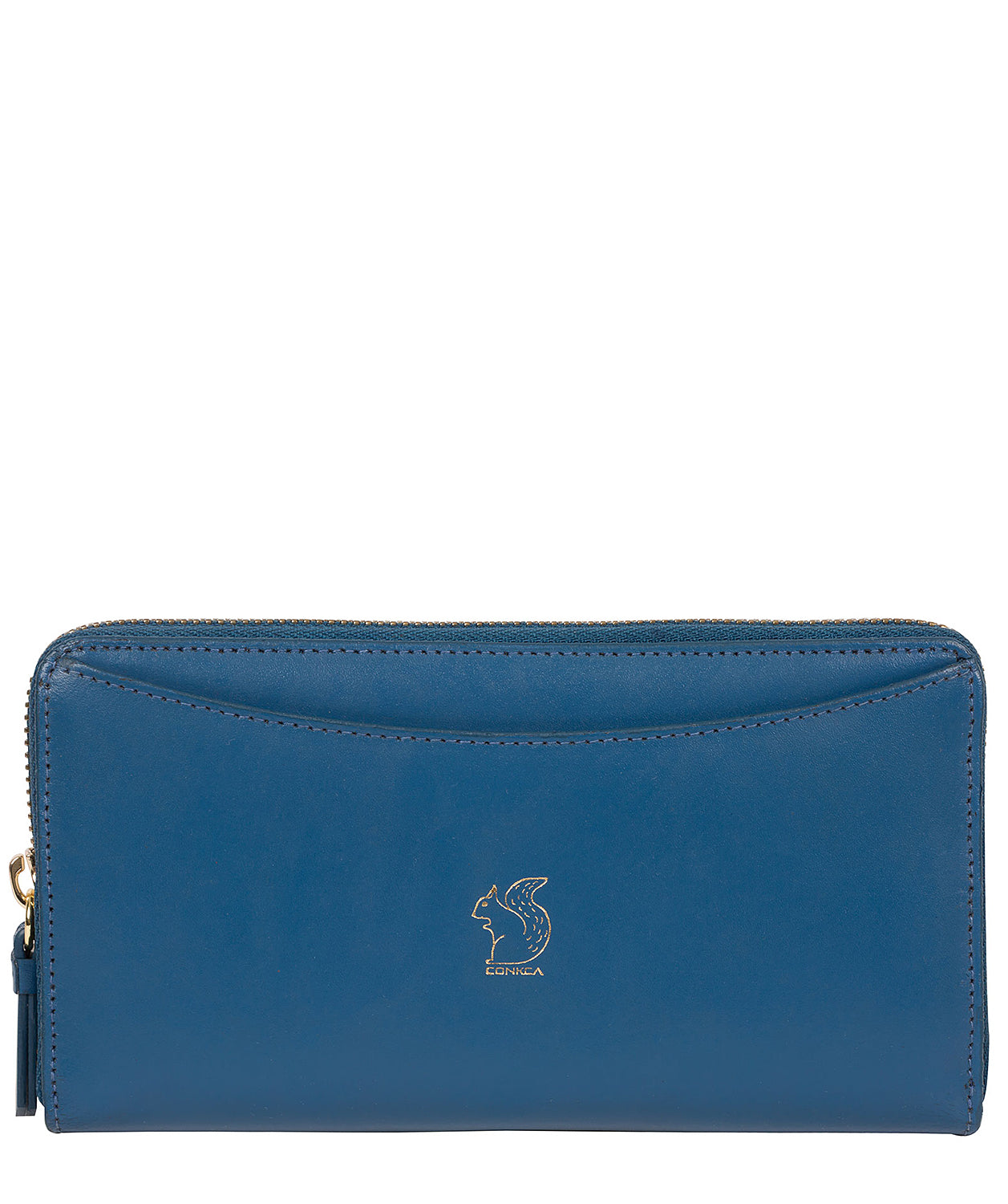 'Billie' Blue Leather Purse