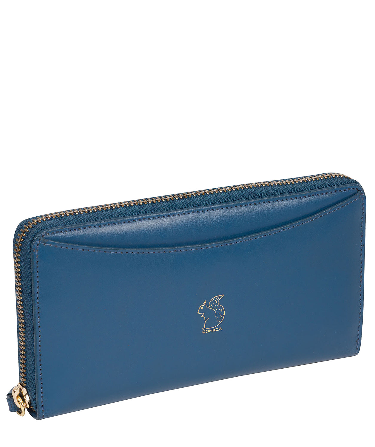 'Billie' Blue Leather Purse