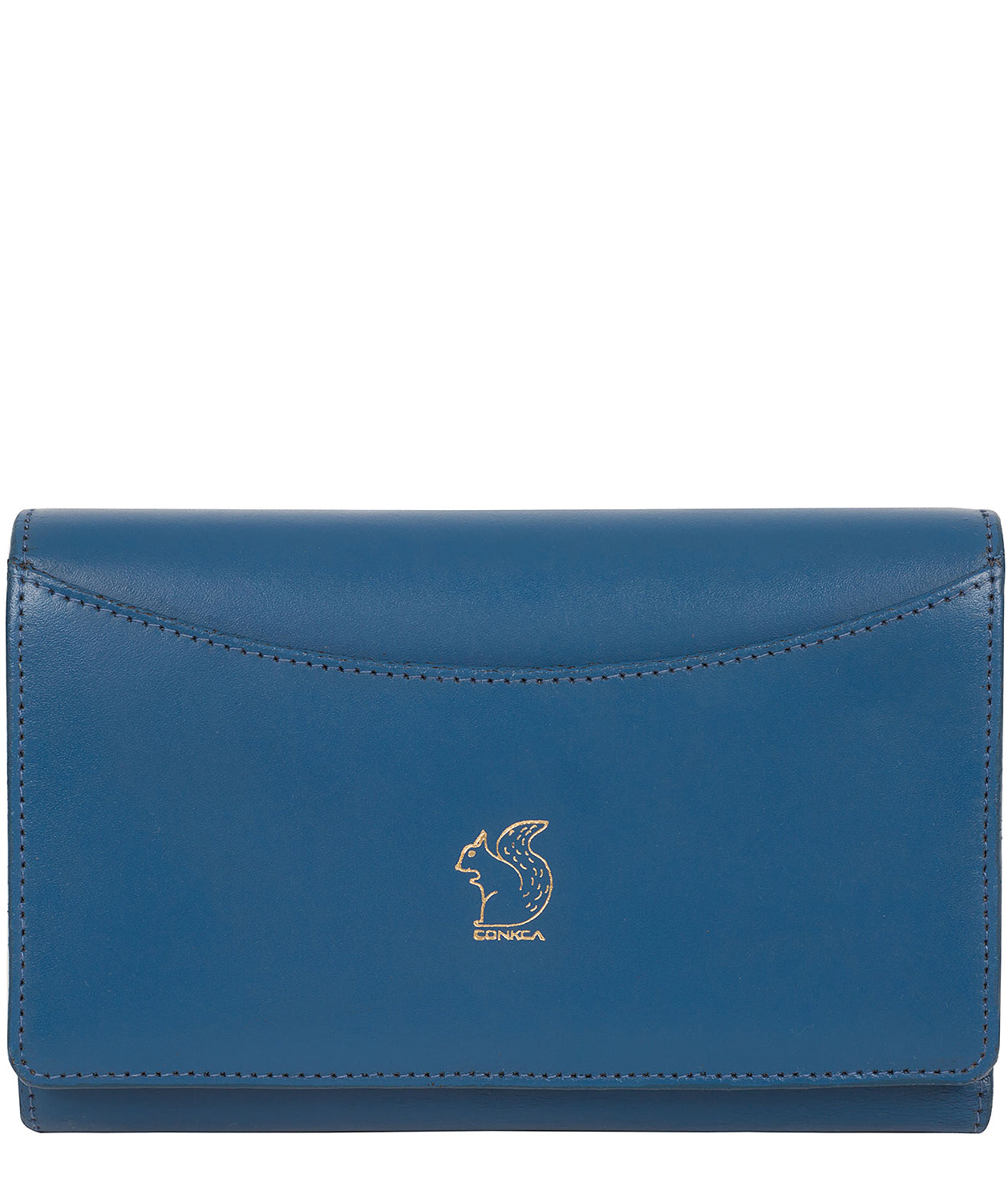 'Kali' Blue Leather Purse