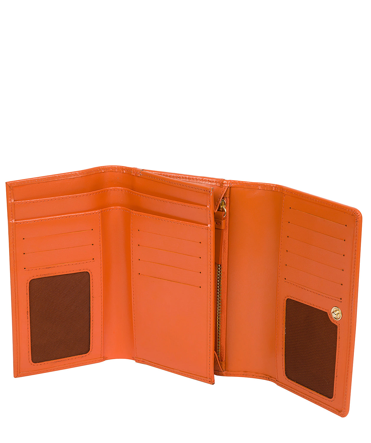 'Kali' Orange Leather Purse