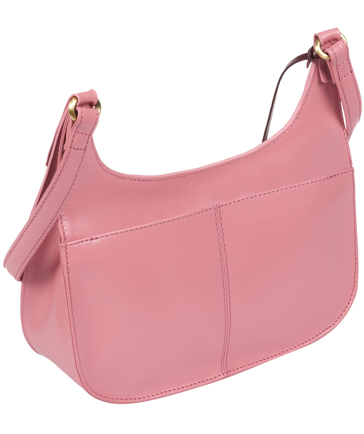 'Ellipse' Blush Leather Cross Body Bag
