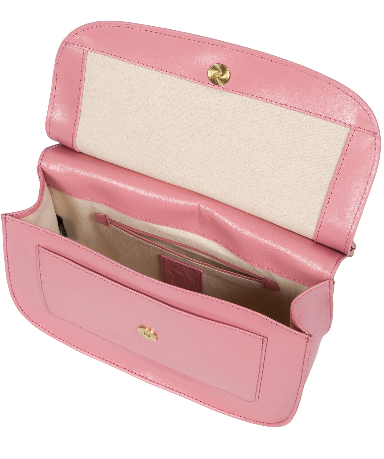 'Ellipse' Blush Leather Cross Body Bag