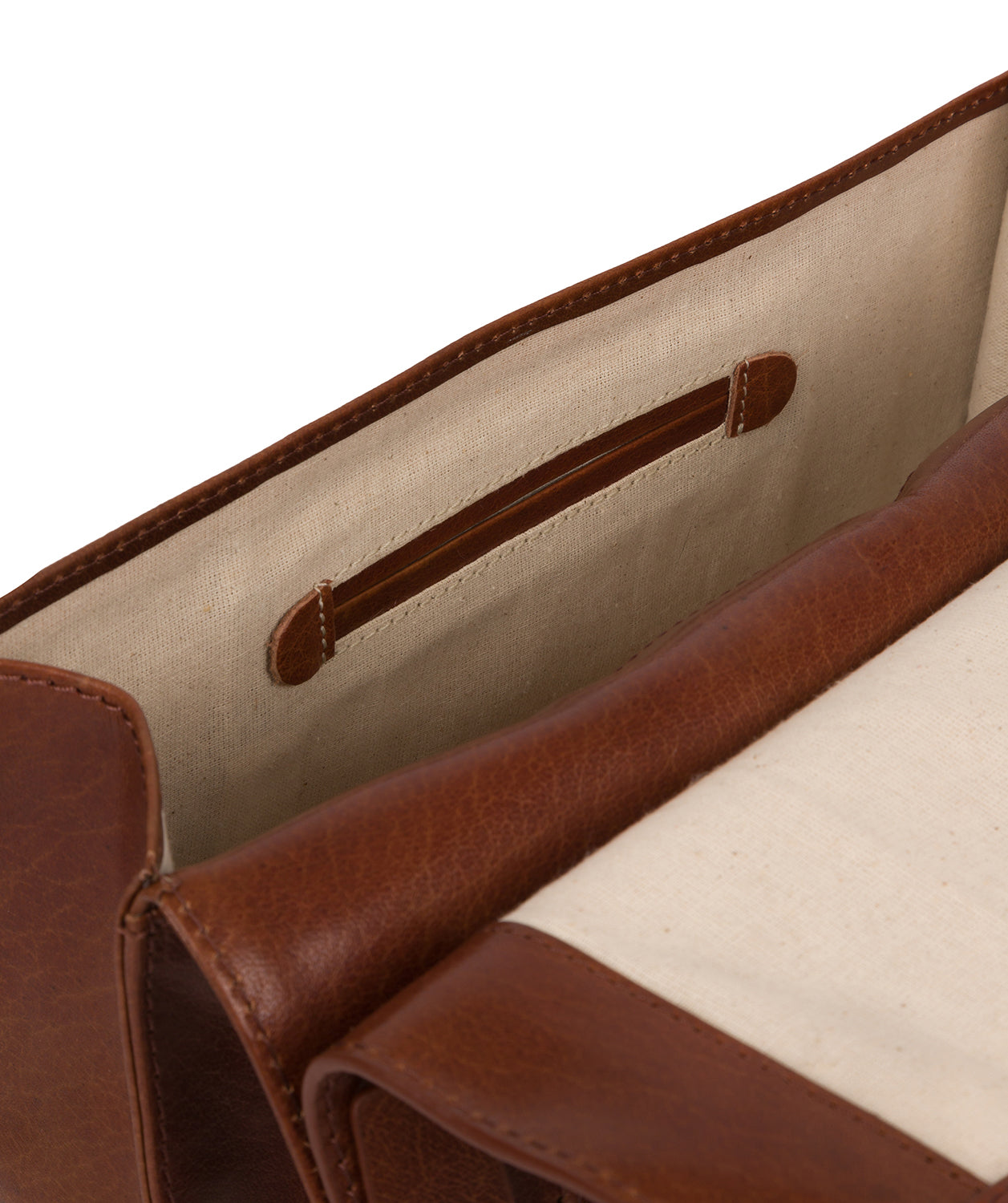 'Ellipse' Conker Brown Leather Cross Body Bag