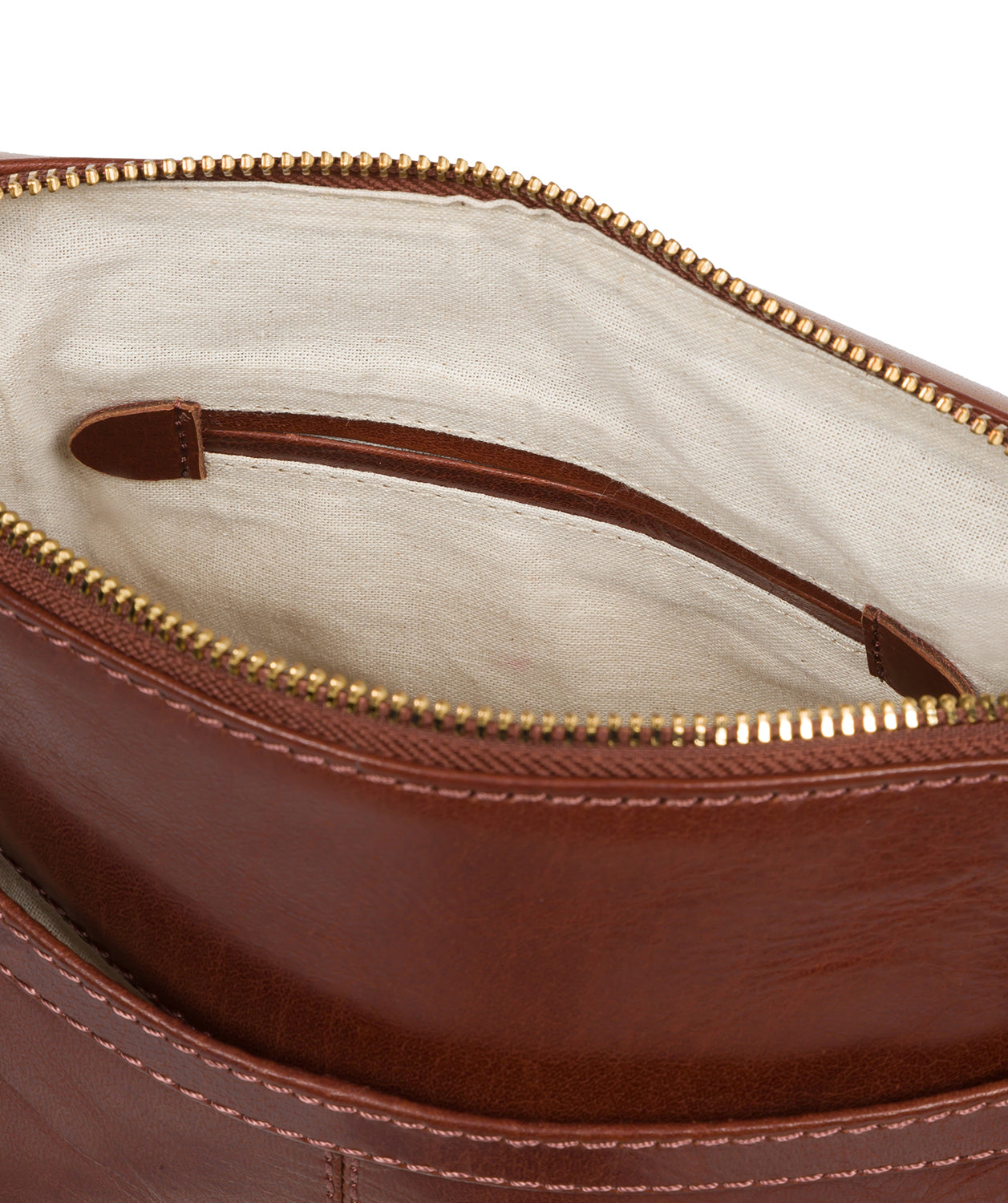 'Dainty' Conker Brown, Black & Dark Tan Leather Cross Body Bag