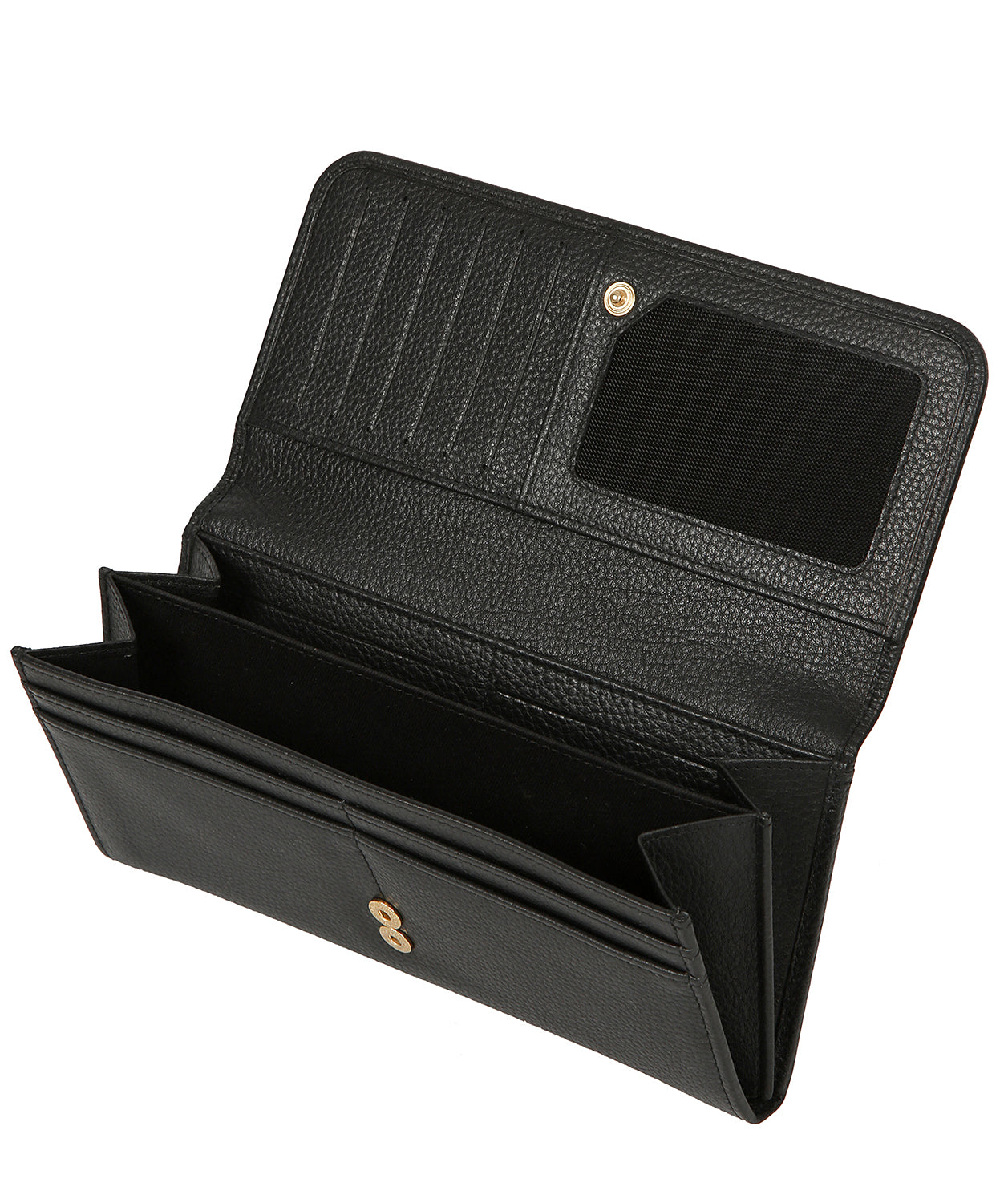 'Jorja' Black Leather Purse