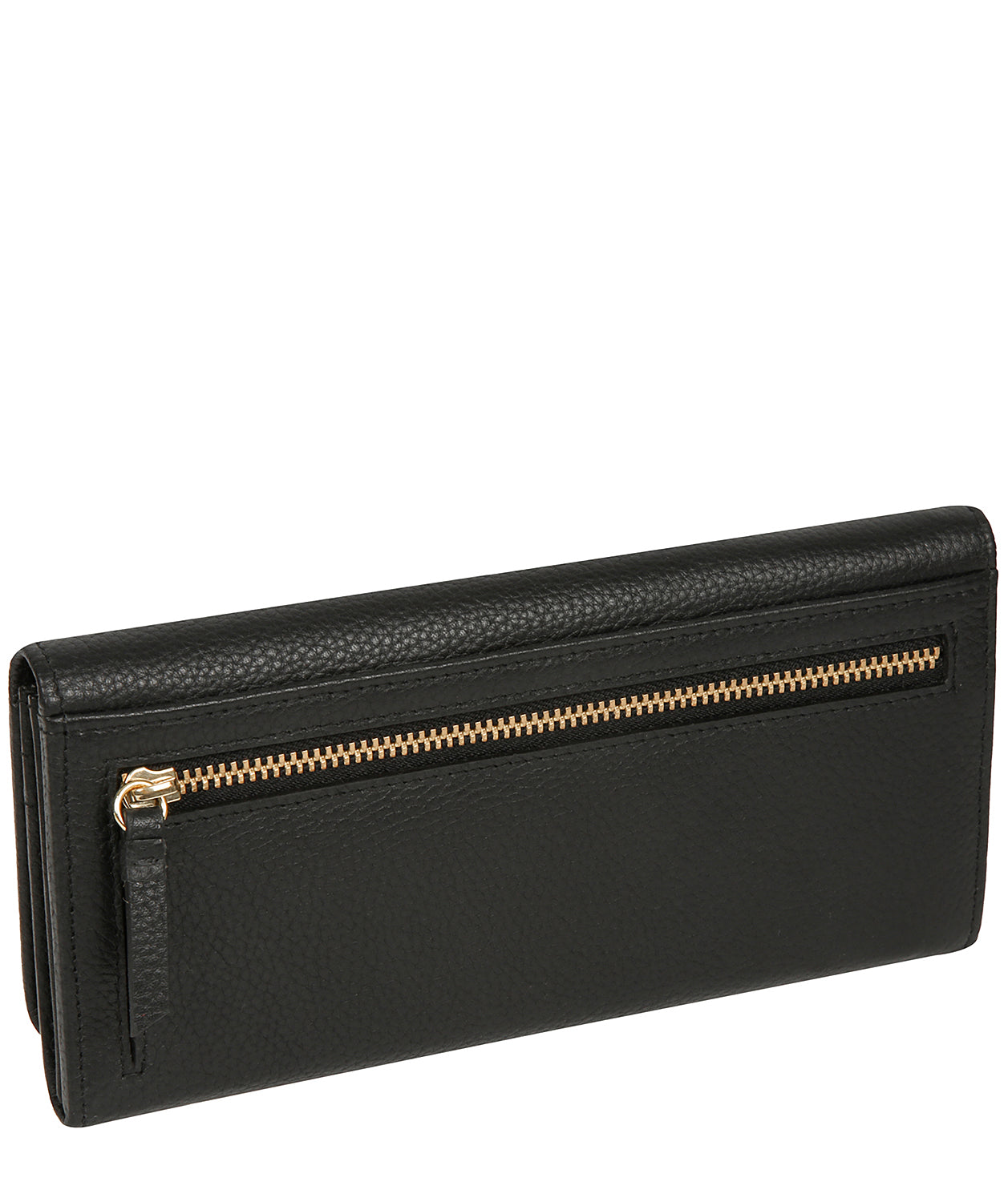 'Jorja' Black Leather Purse
