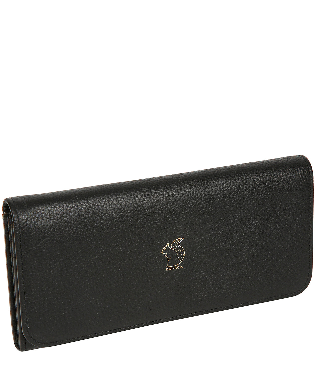 'Jorja' Black Leather Purse