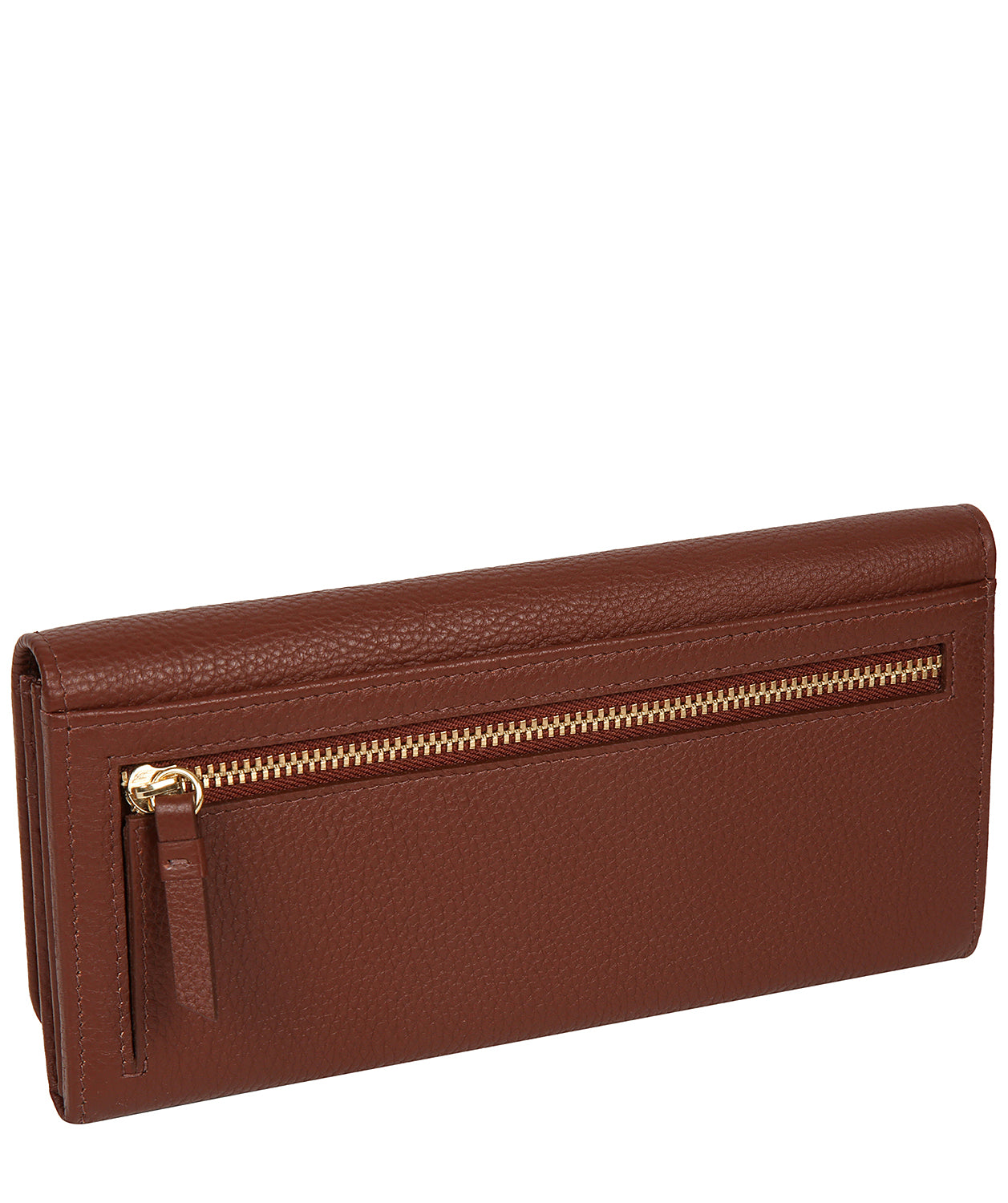 'Jorja' Chestnut Leather Purse