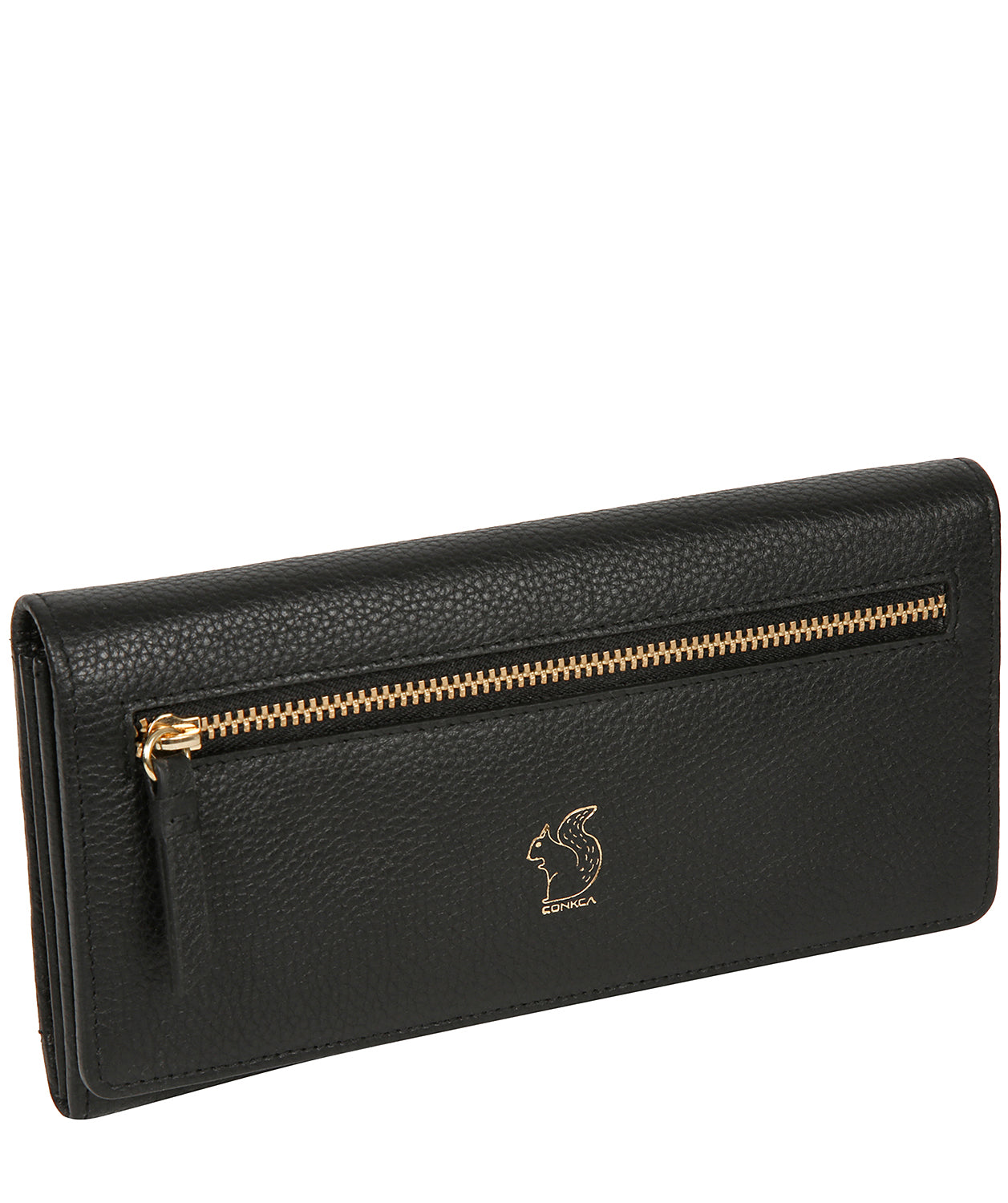 'Fenny' Black Leather Purse