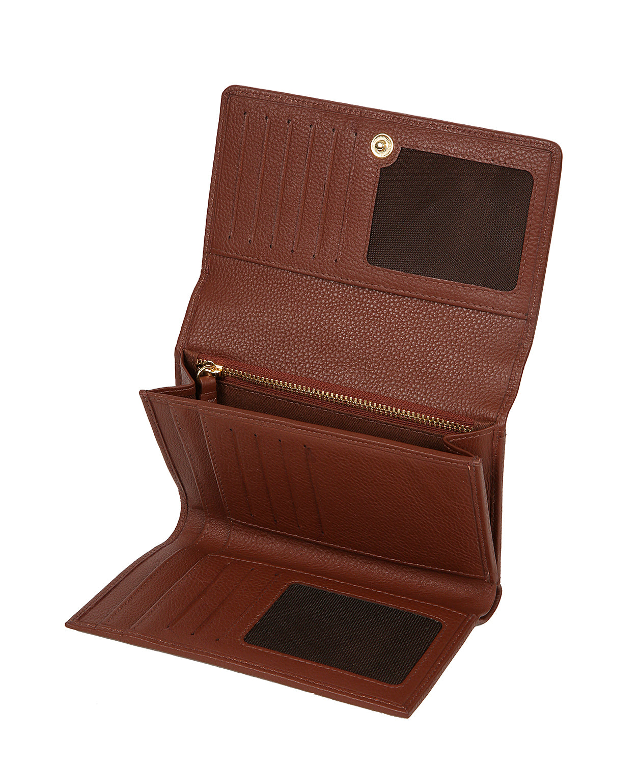 'Kali' Chestnut Leather Purse