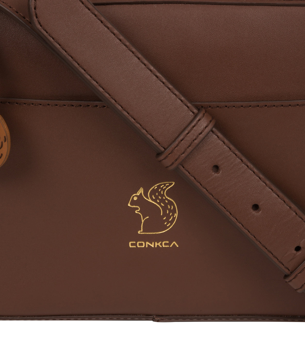 'Tatum' Ombre Chestnut Vegetable-Tanned Leather Cross Body Bag