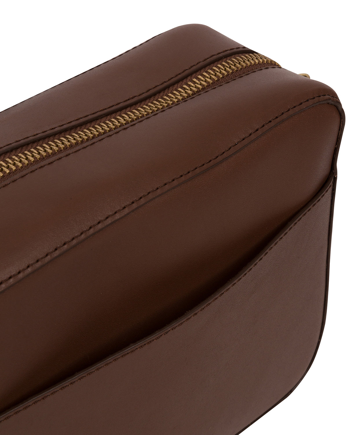 'Tatum' Ombre Chestnut Vegetable-Tanned Leather Cross Body Bag