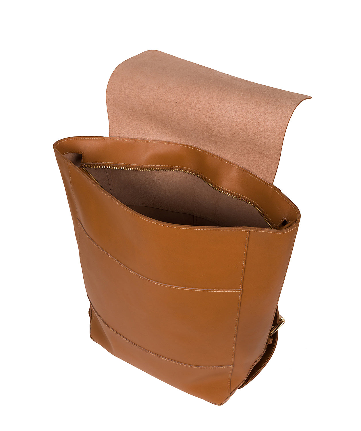 'Butler' Saddle Tan Vegetable-Tanned Leather Backpack