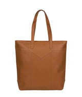 'Eliza' Saddle Tan Vegetable-Tanned Leather Unlined Extra-Large Shopper Bag