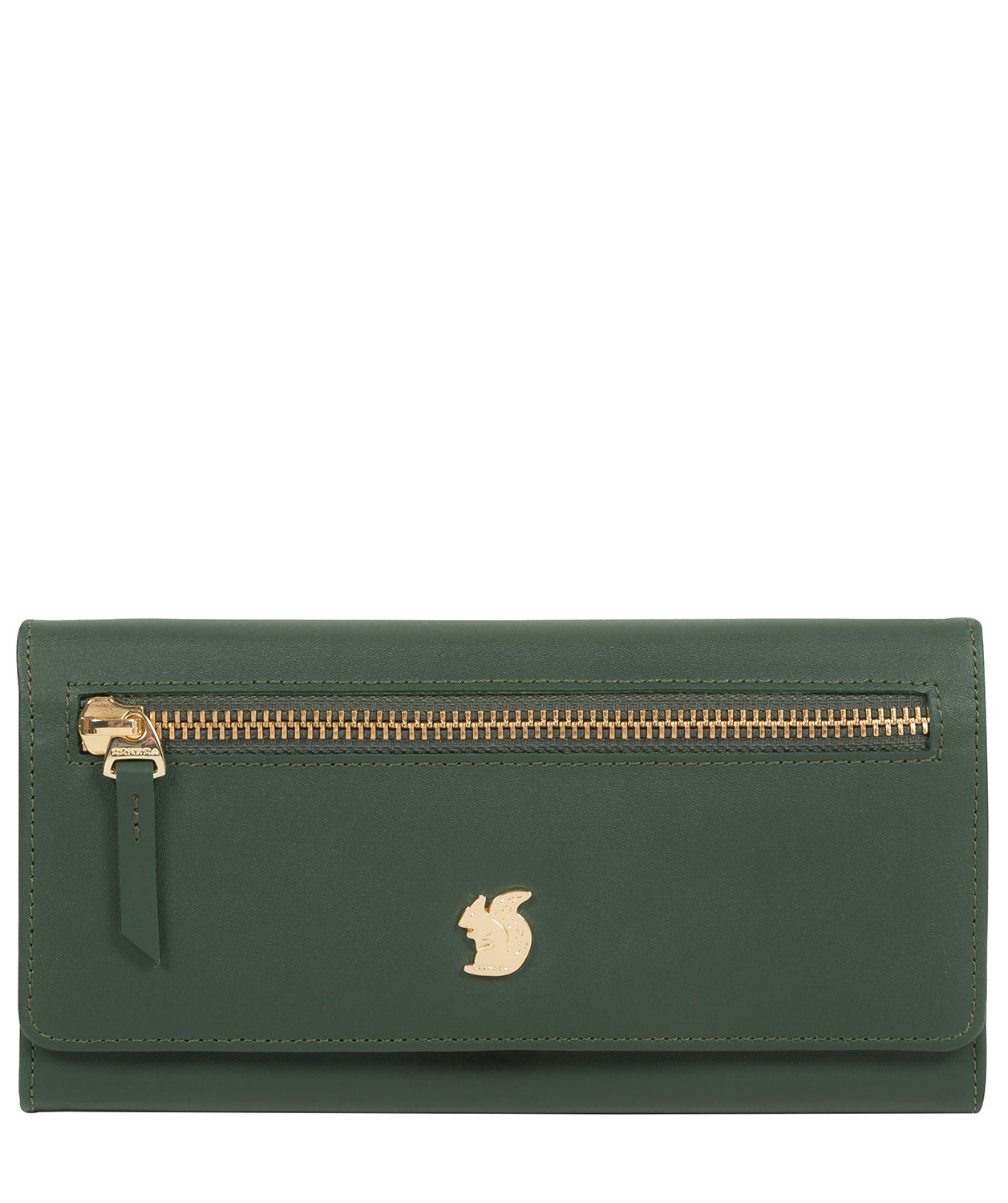 'Honey' Evergreen Leather Bi-Fold Purse