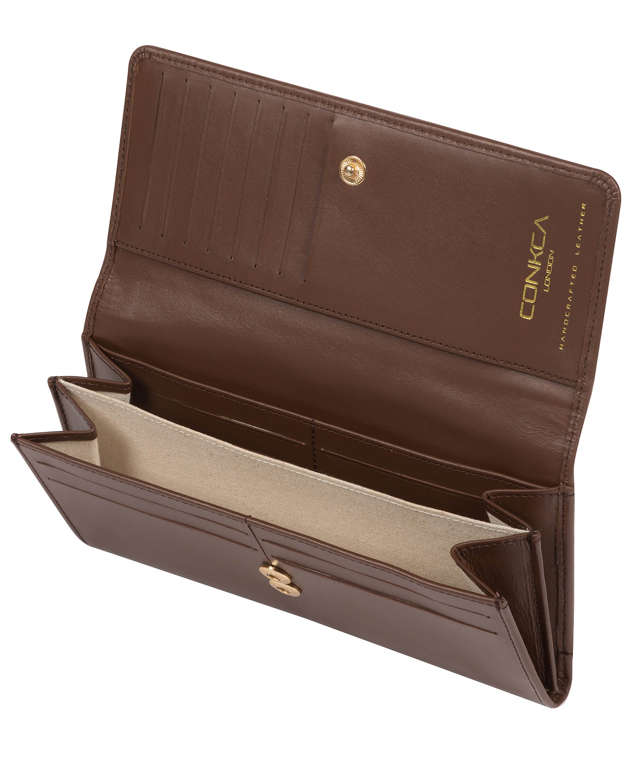 'Honey' Ombré Chestnut Leather Bi-Fold Purse