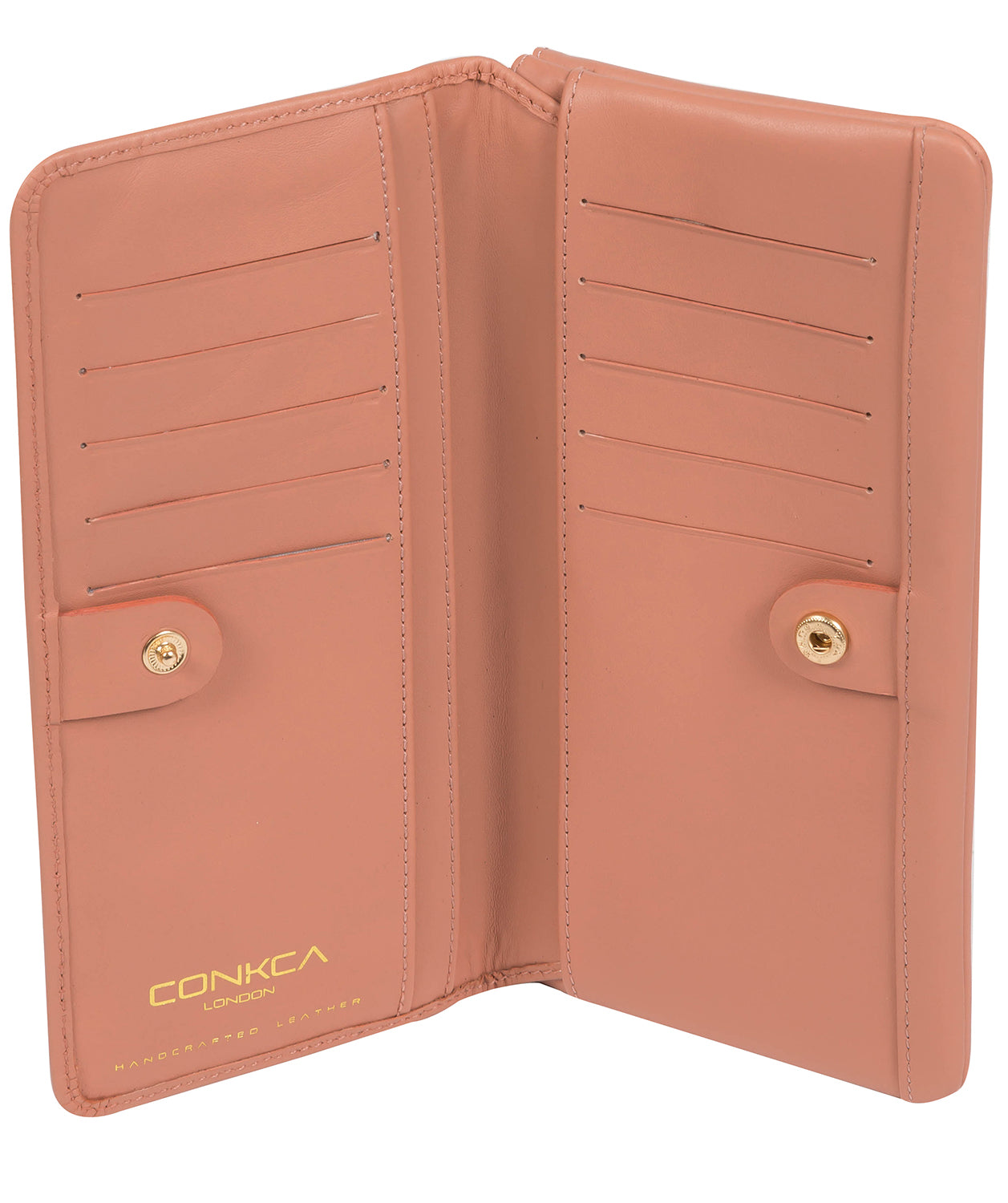 'Buttercup' Misty Rose Leather Bi-Fold Purse